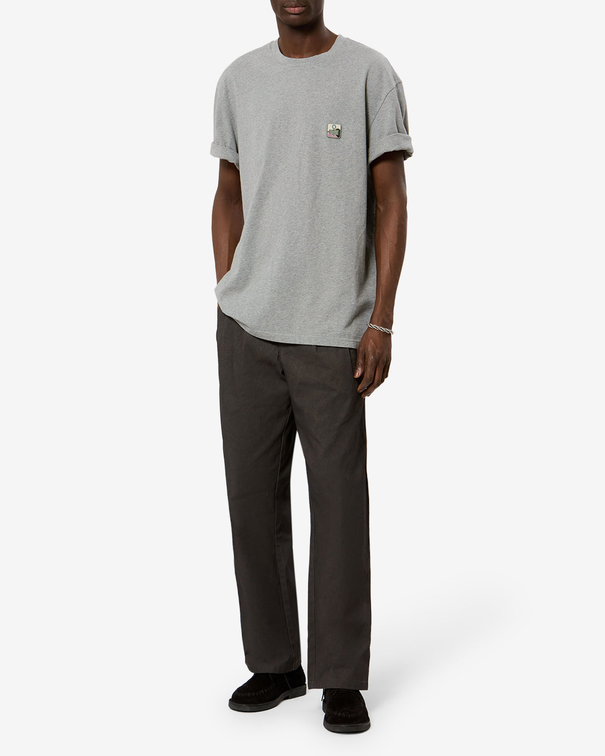 Isabel Marant Hugo TS0149HE-D1N07H t-shirt coton gris