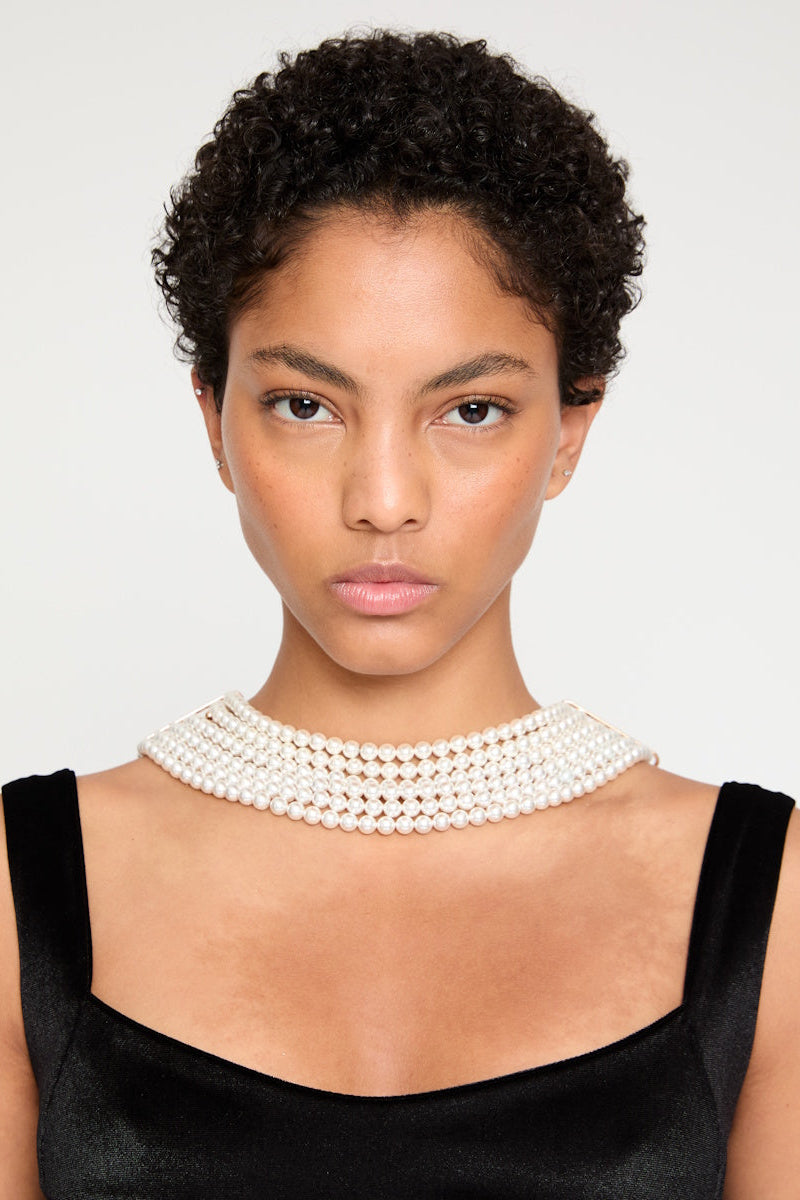 ATU Body Couture Pearl collier long nacre doré taille U