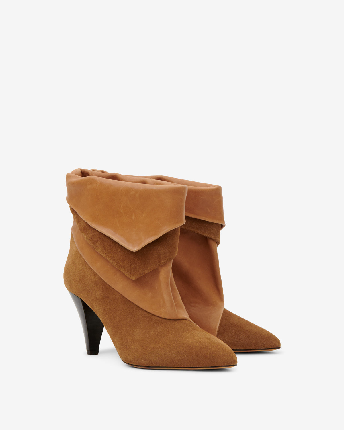 Isabel Marant Lyone bottines cuir cognac 9 cm