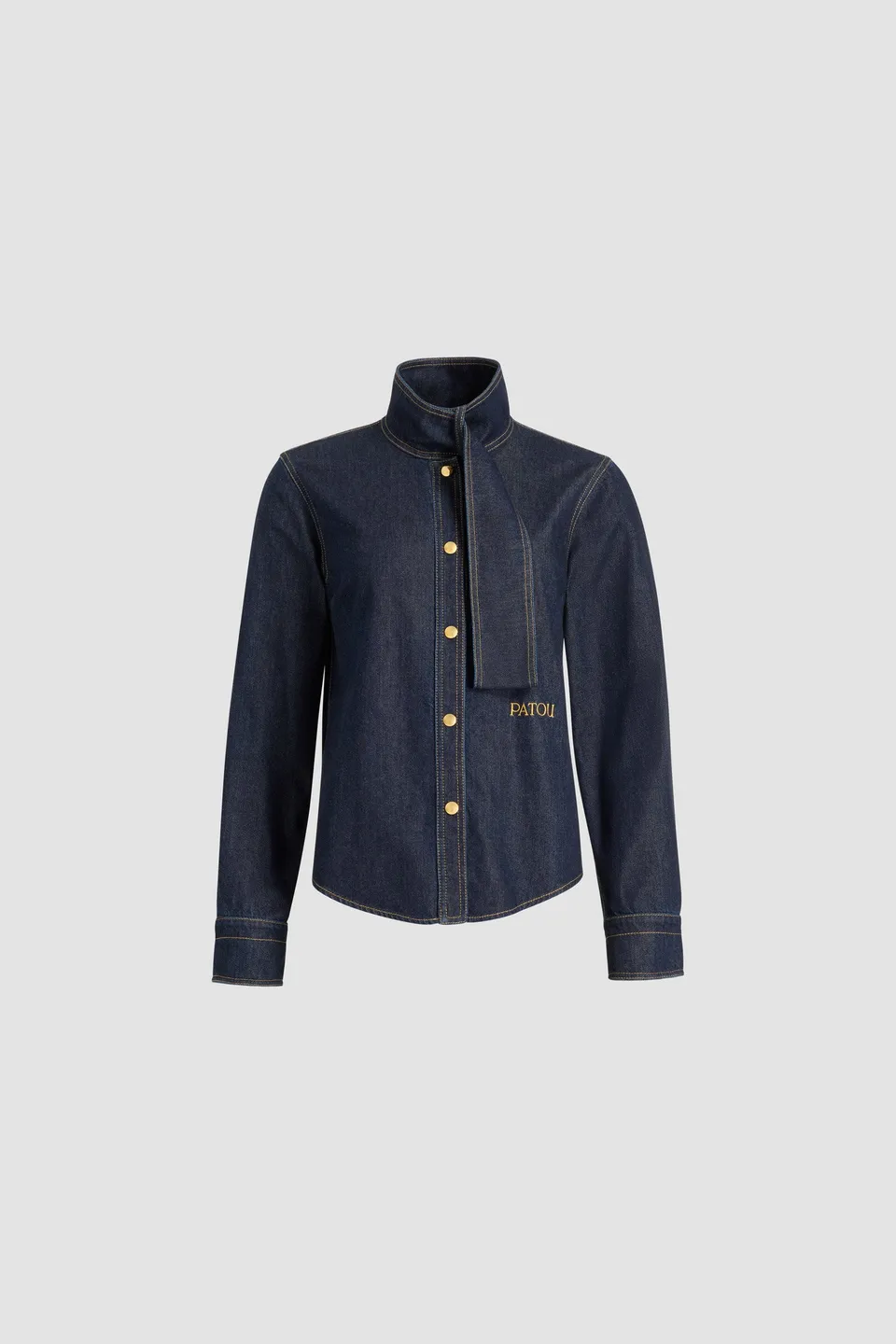 Patou Denim H25BL0450224642B chemisier Blue Moon Rodeo