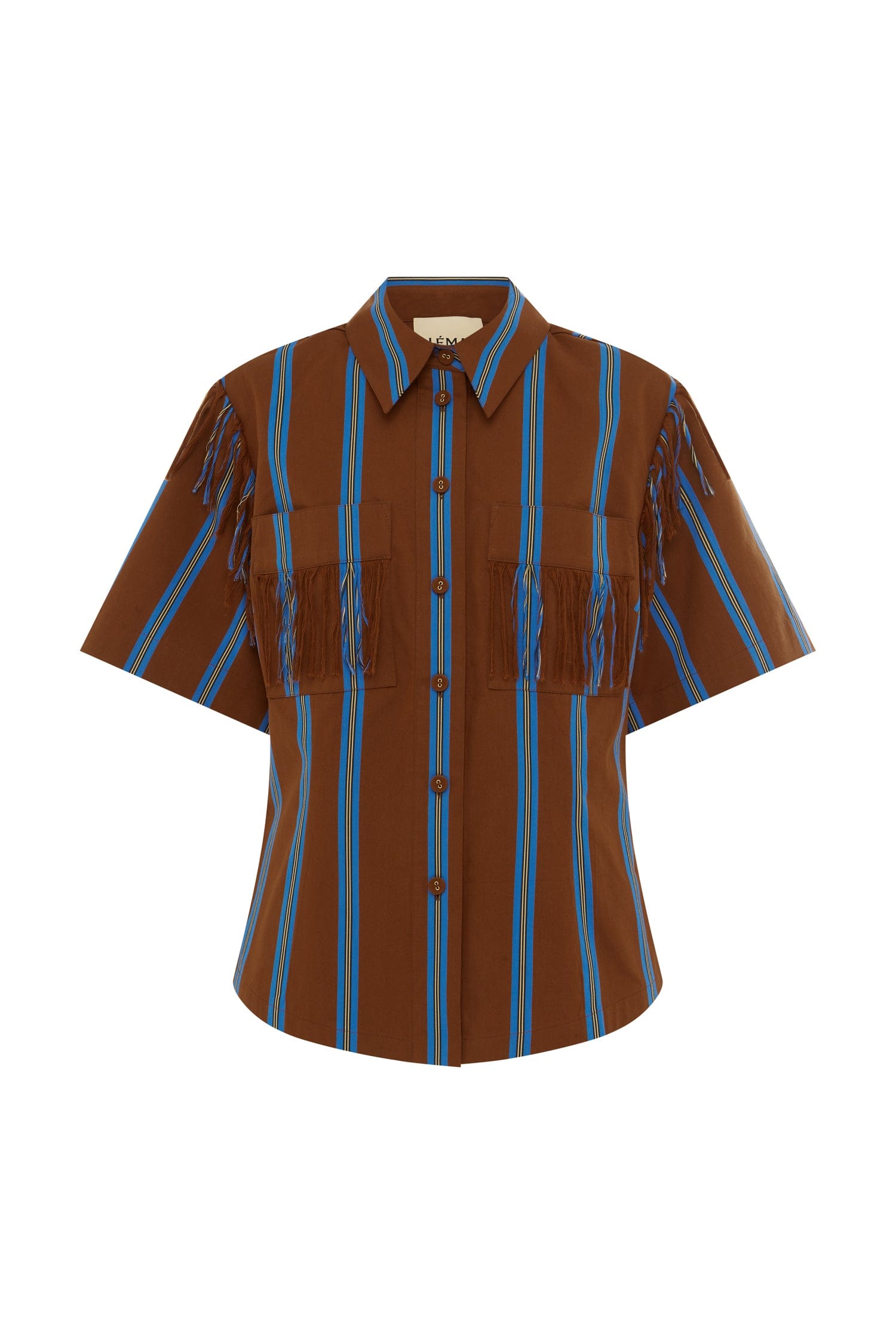 Alemaïs Noura Fringe Shirt chemise coton à franges
