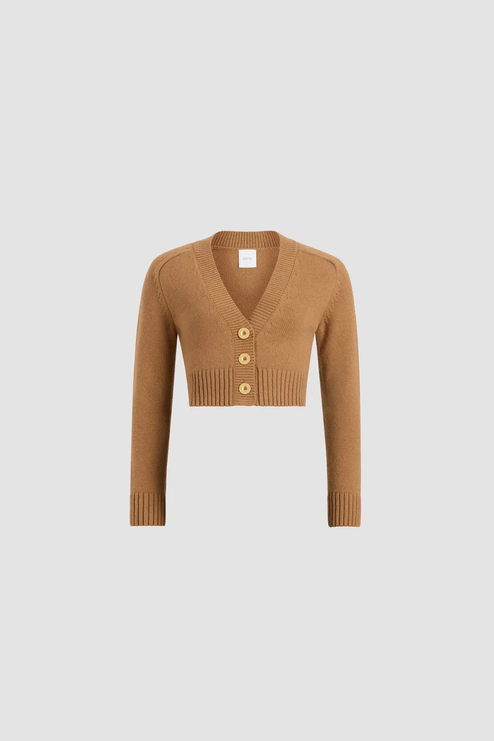 Patou Cardigan KN277 gilet laine nutmeg XS cachemire