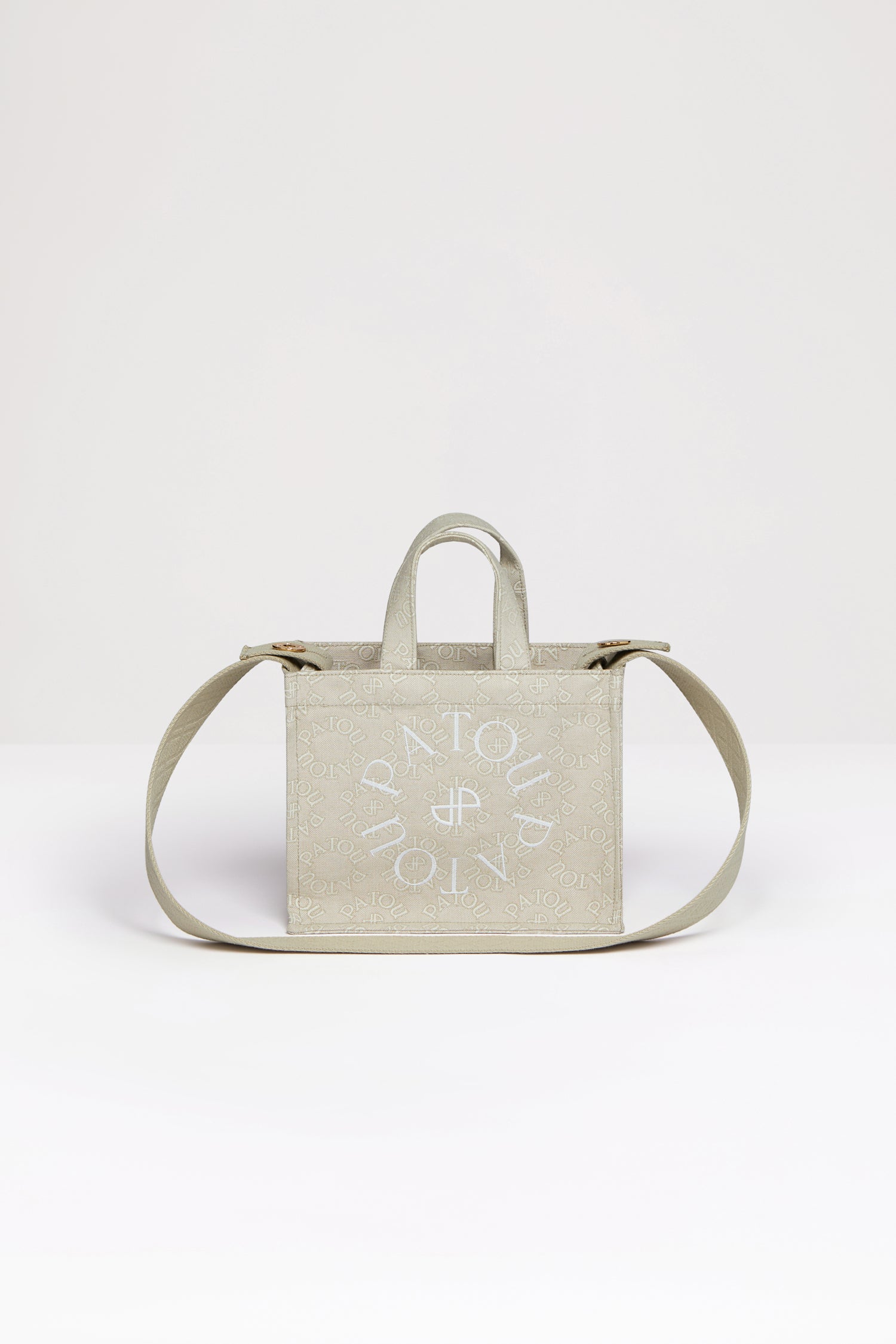 Patou AC025 petit tote toile coton jacquard beige TU