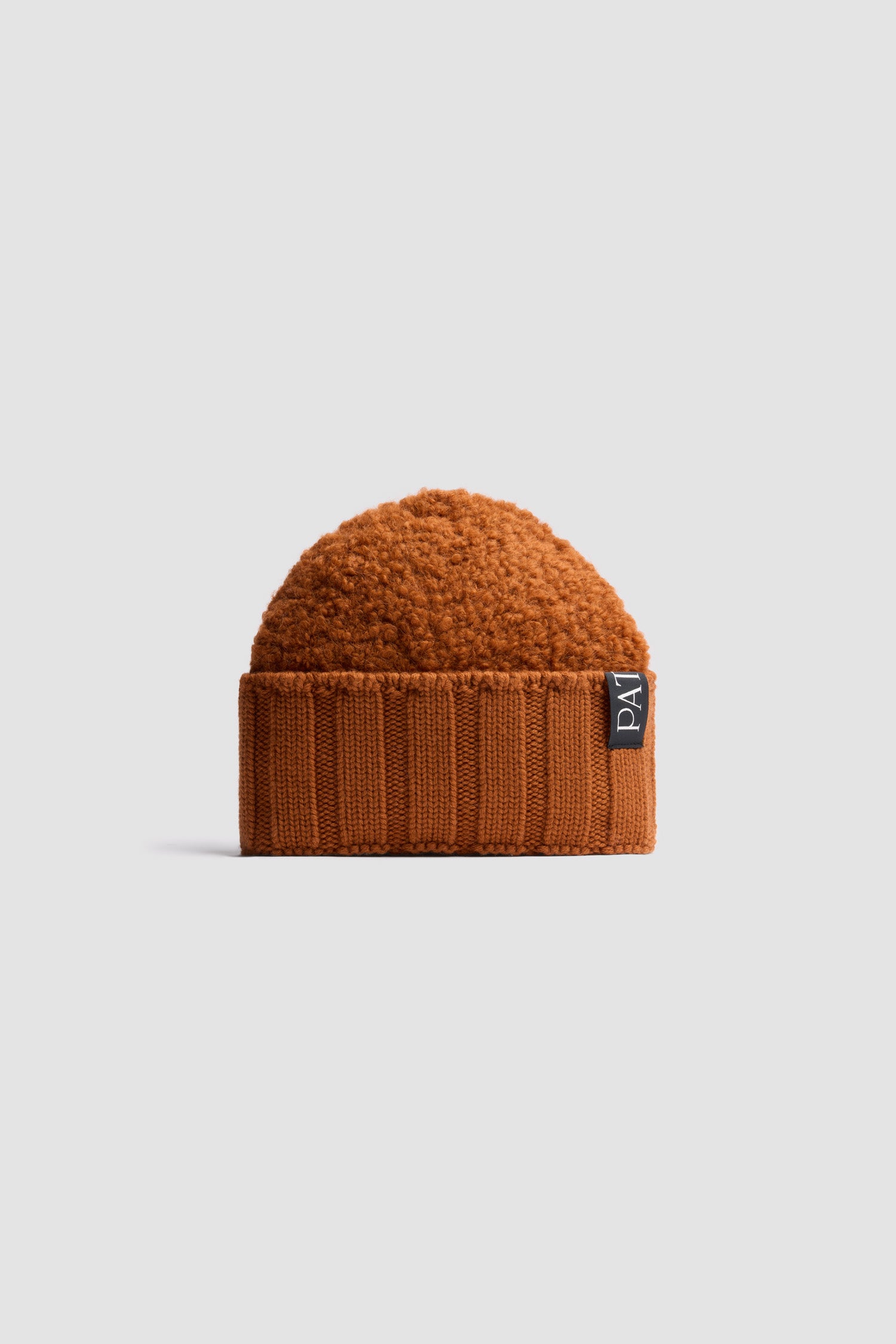Patou AC1068077257P bonnet bouclé laine alpaga marron
