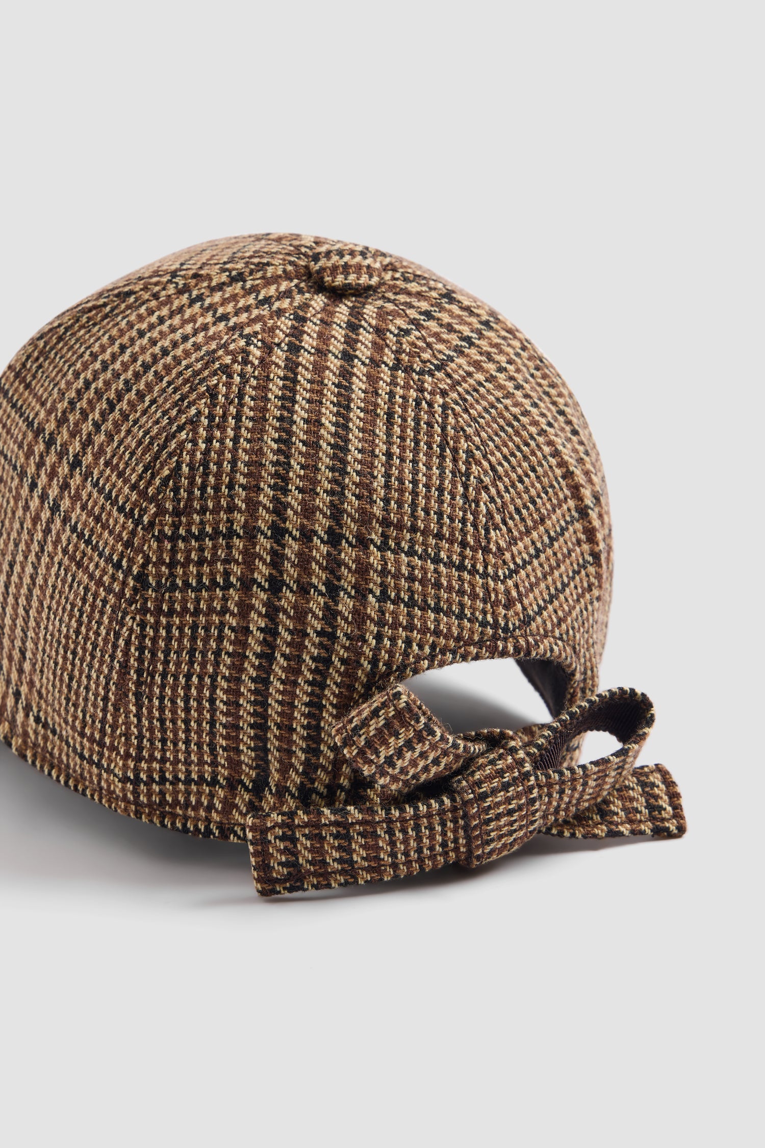 Patou AC165 casquette nœud prince-de-galles marron S