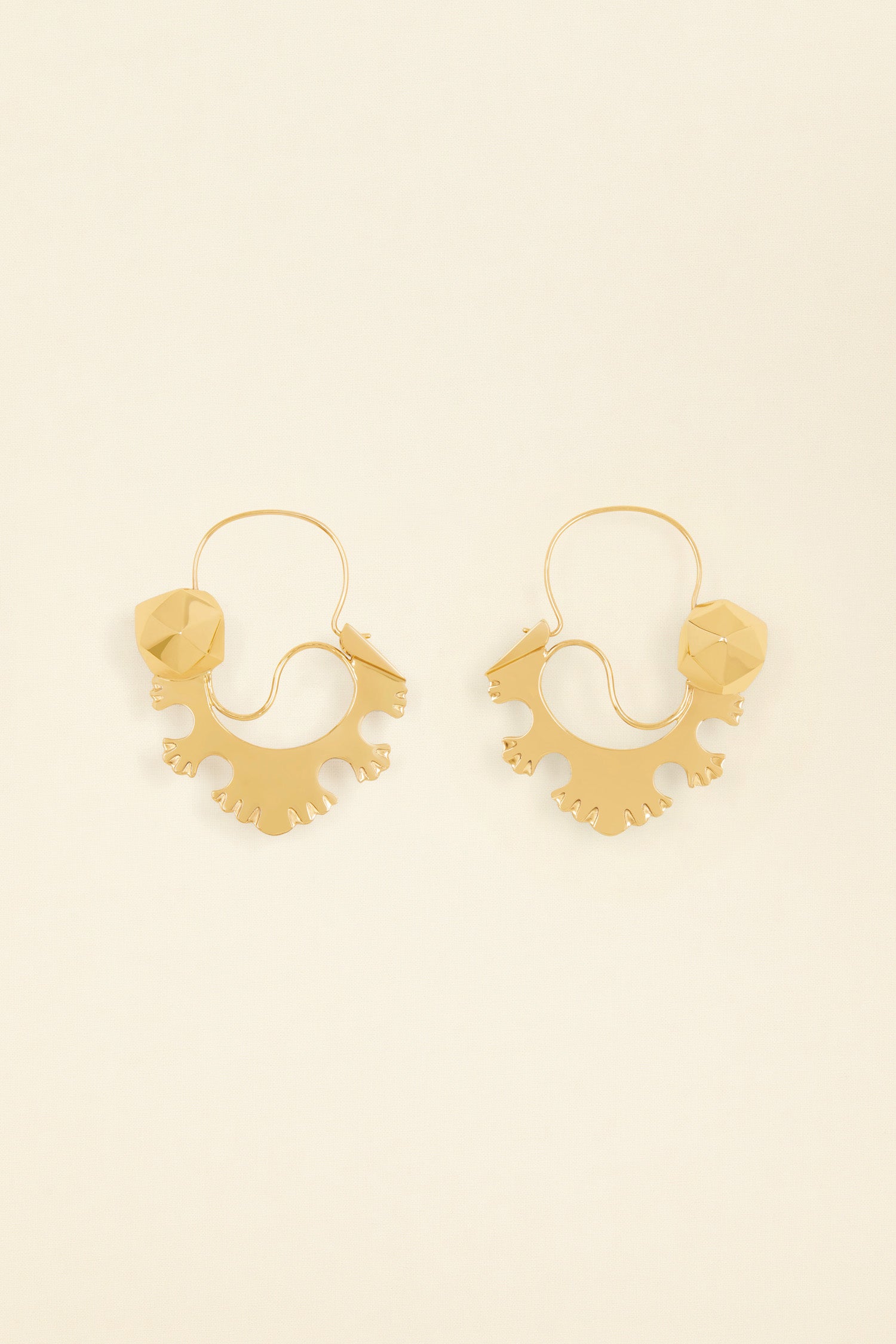 Patou Jewellery JW063 boucles d'oreilles laiton doré