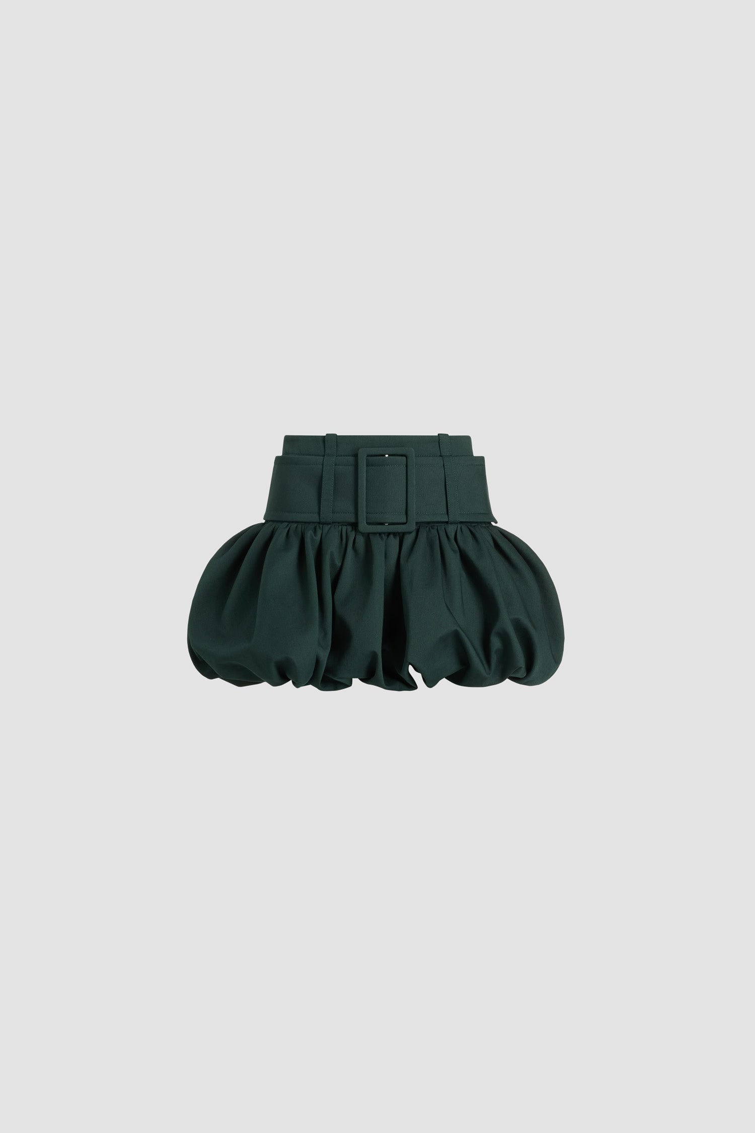 Patou SK097 mini-jupe bulle coton bio verte Garden Green