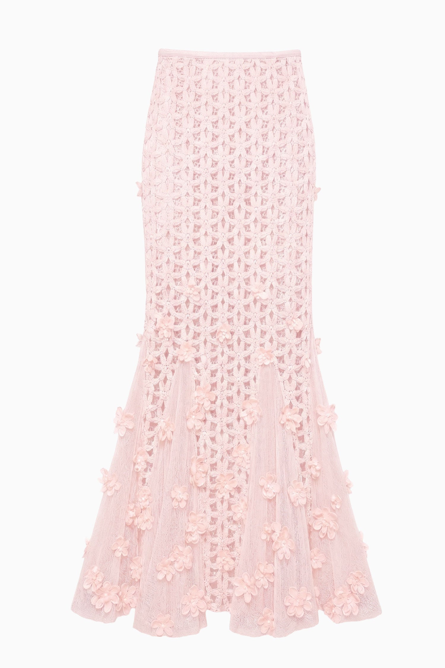 Ulla Johnson Erinne jupe maxi Powder brodée