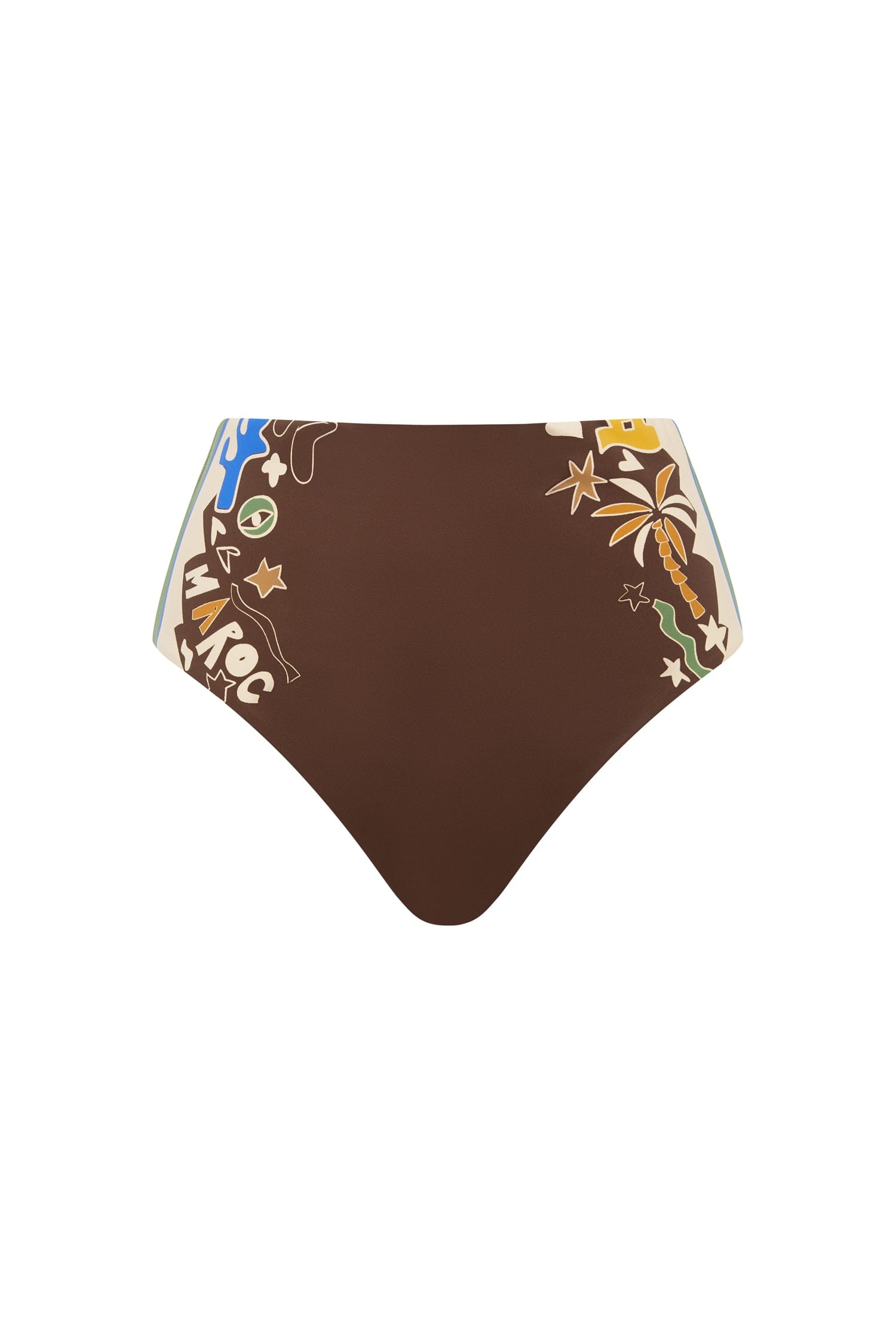 Alemäis Maroc High Waist Brief bas de maillot nylon recyclé