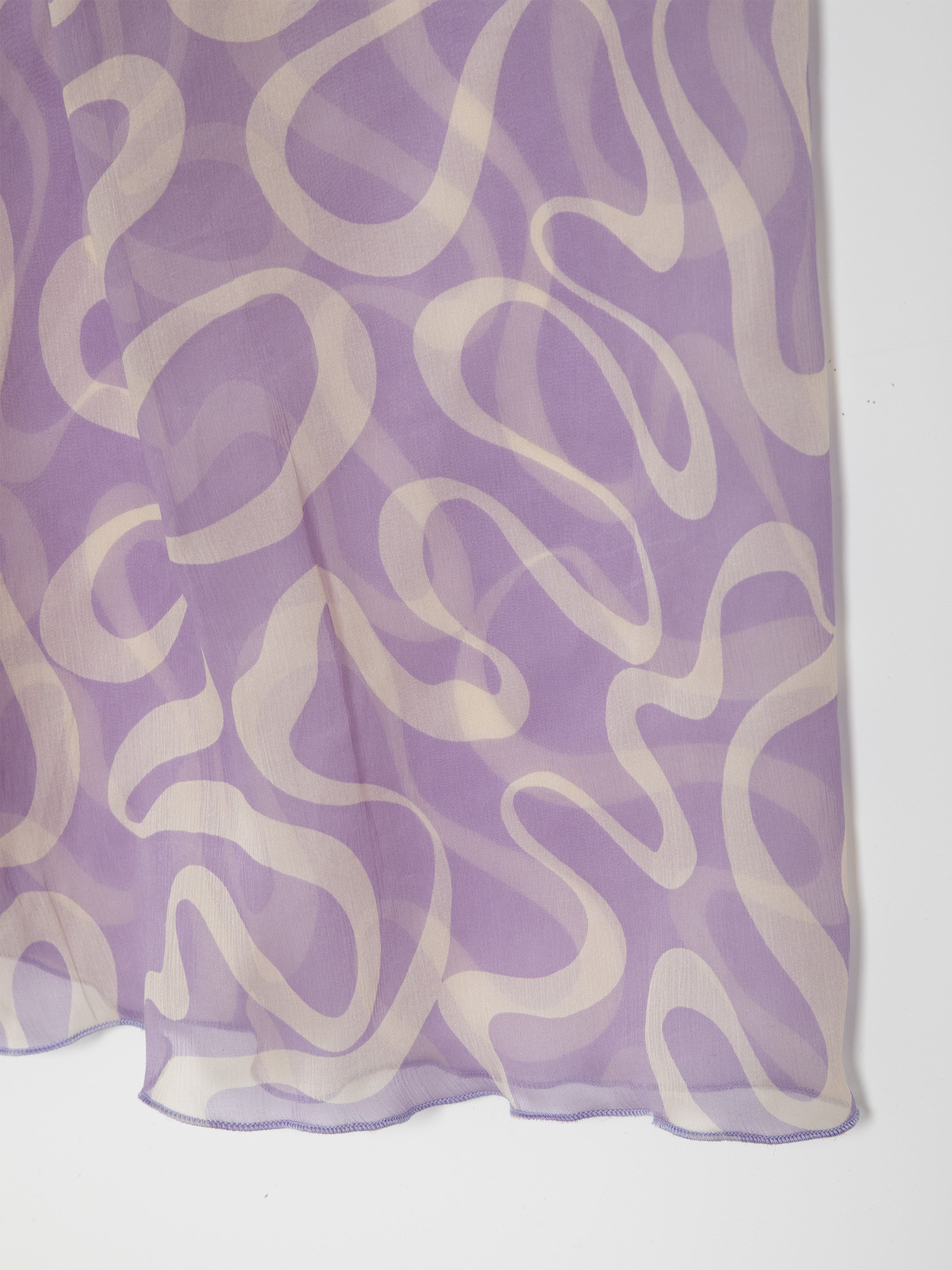 Ester Manas Lilac Waves Easy Skirt jupe soie lilas