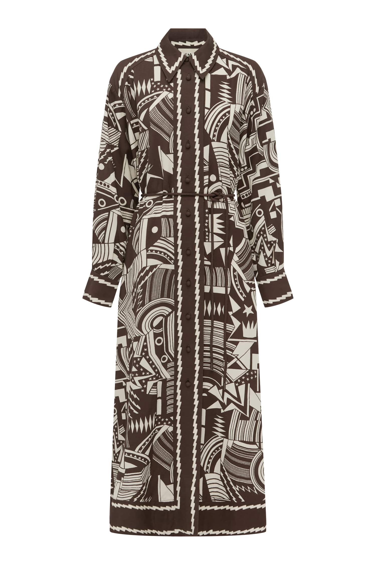 Alemäis Lori Shirtdress robe chemise midi imprimée
