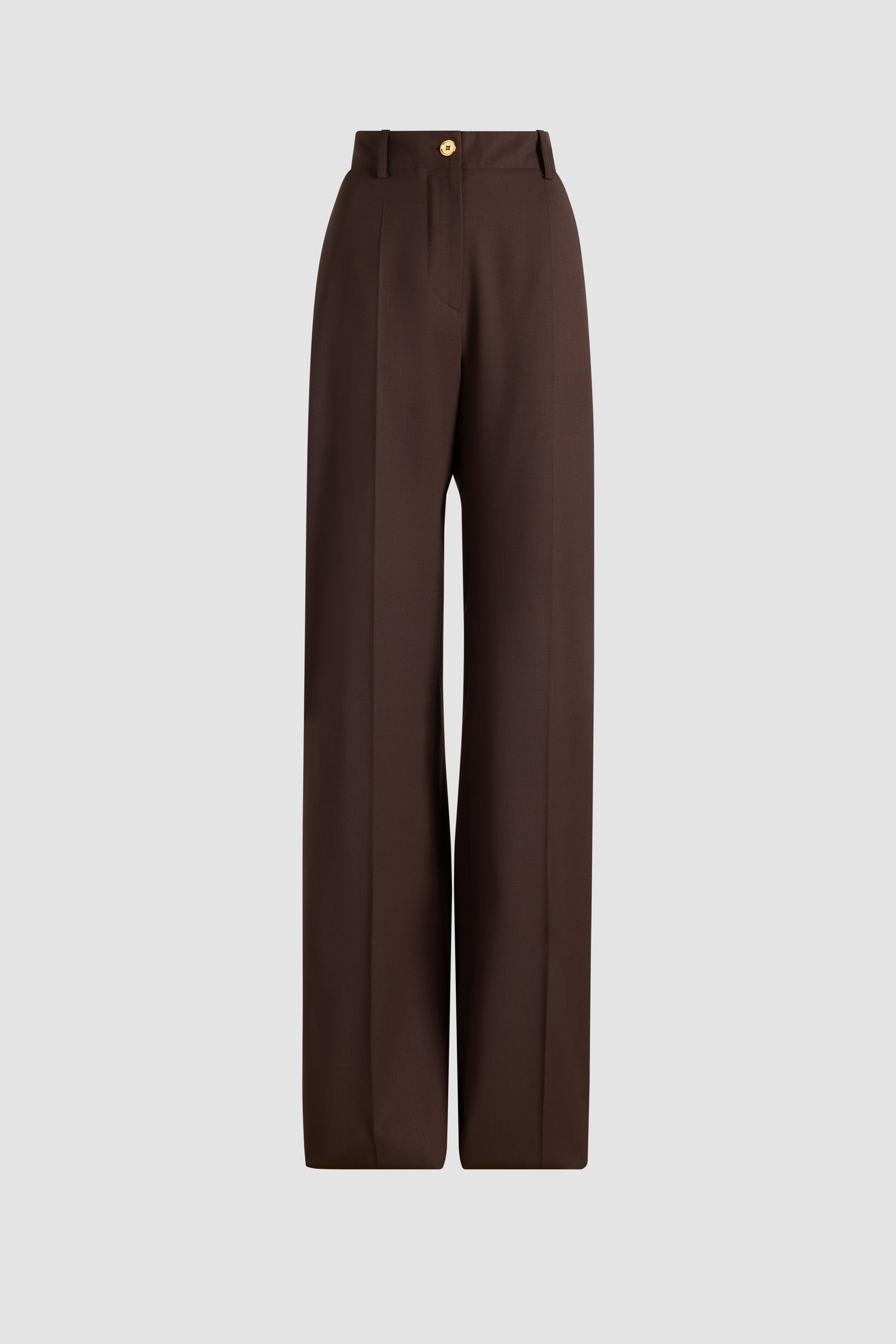Patou TR002 pantalon droit laine technique smoked ebony