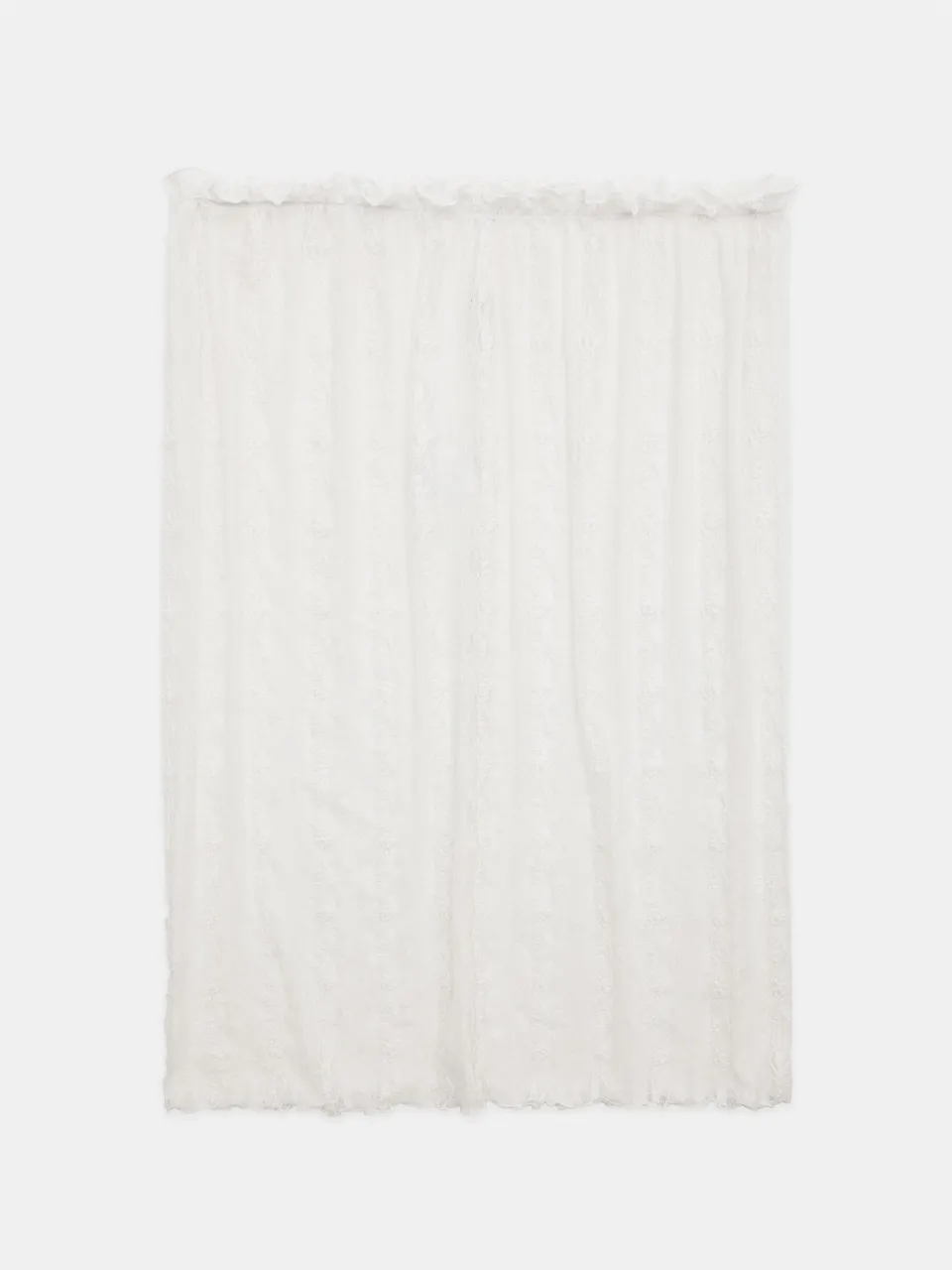 Ester Manas Lace Skirt jupe midi crème dentelle rayée stretch