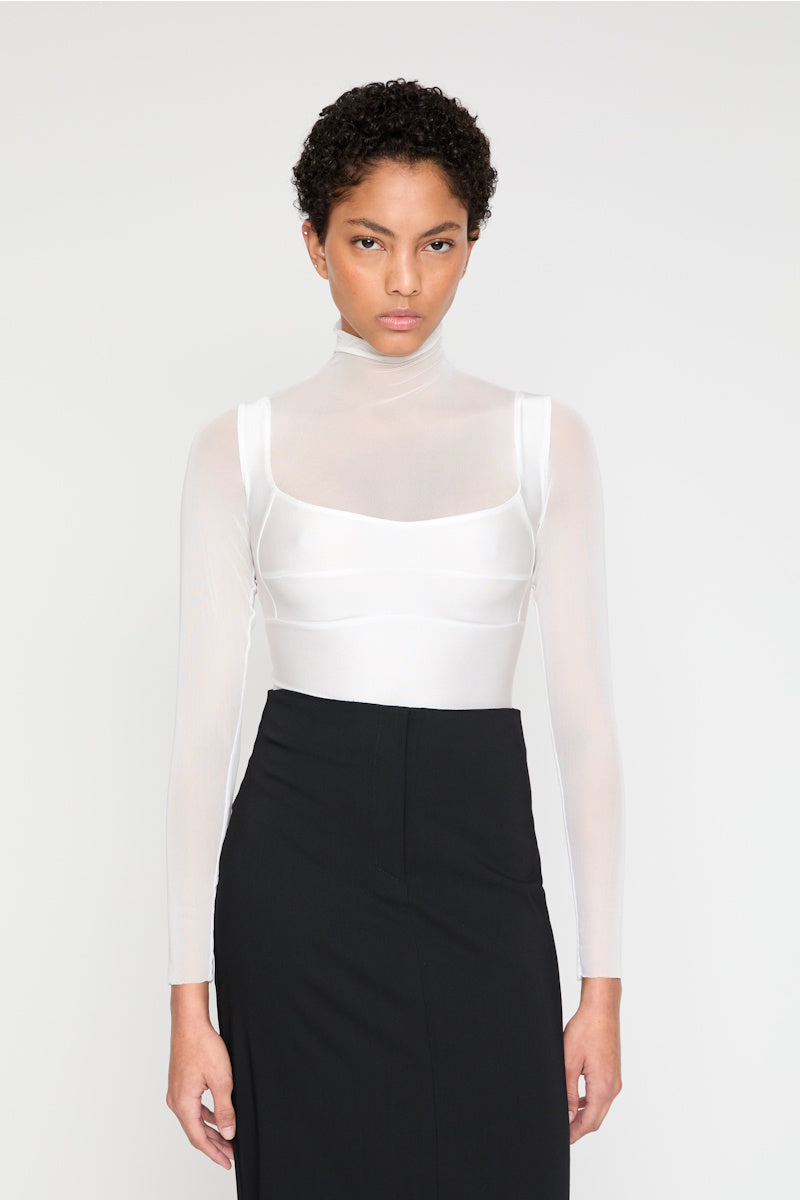 ATU Body Couture Bodysuits body blanc corset manches longues