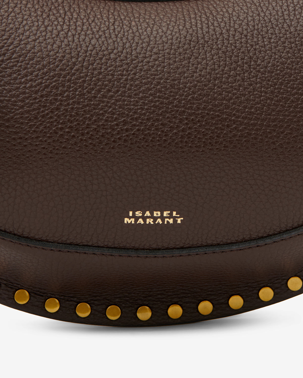 Isabel Marant Oskan Moon sac cuir grainé café