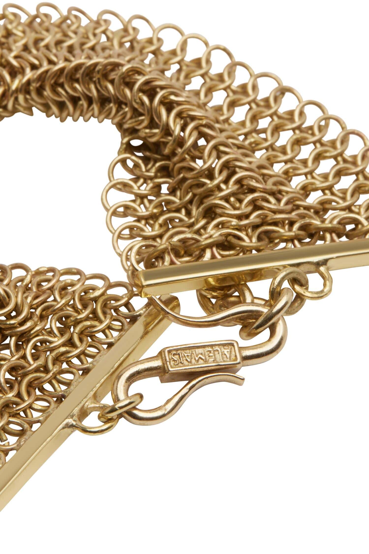 Alemäis Atomic Chainmail Disc Bracelet laiton réglable