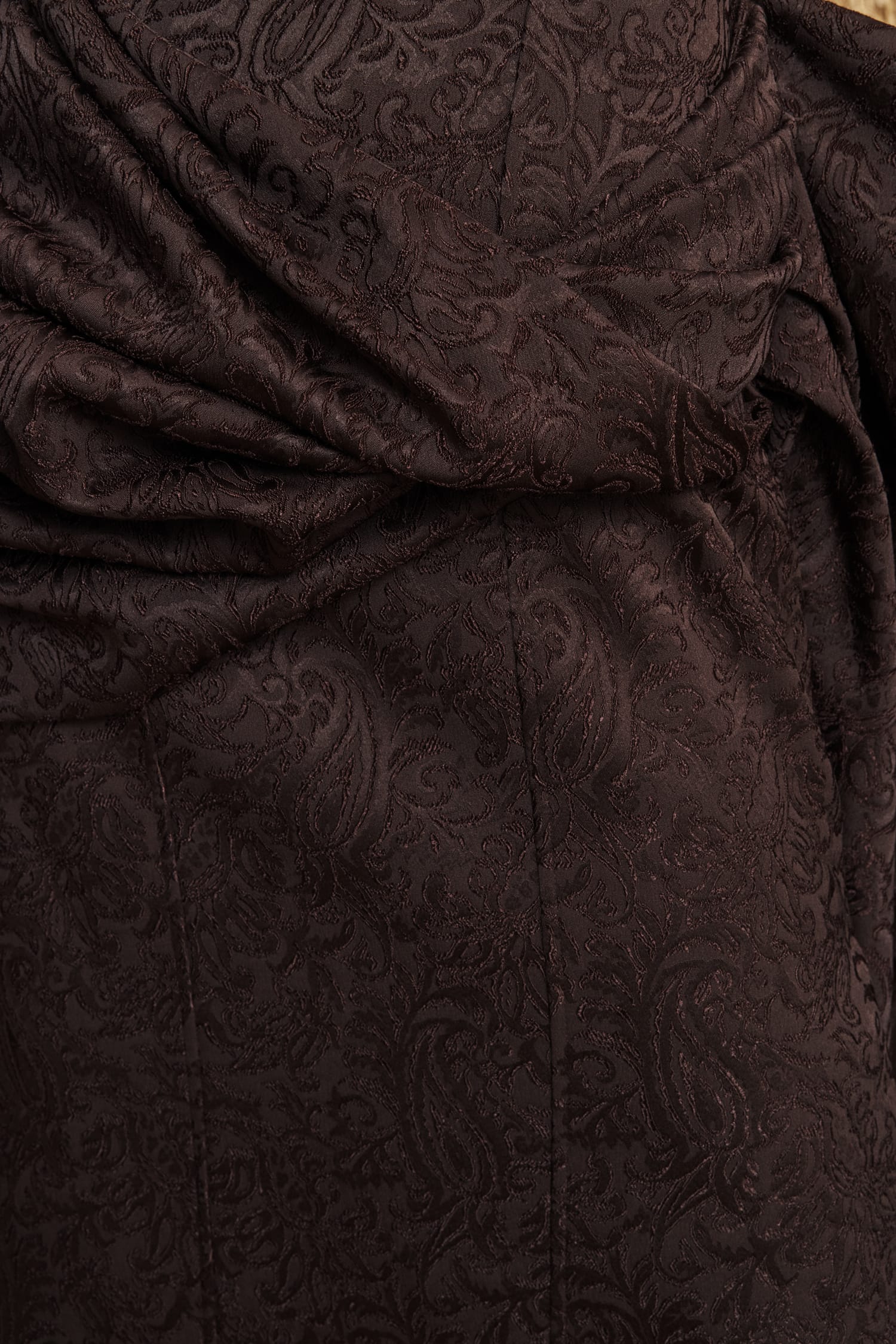 Alemaïs Adeline Drape Gown robe longue 8 jacquard