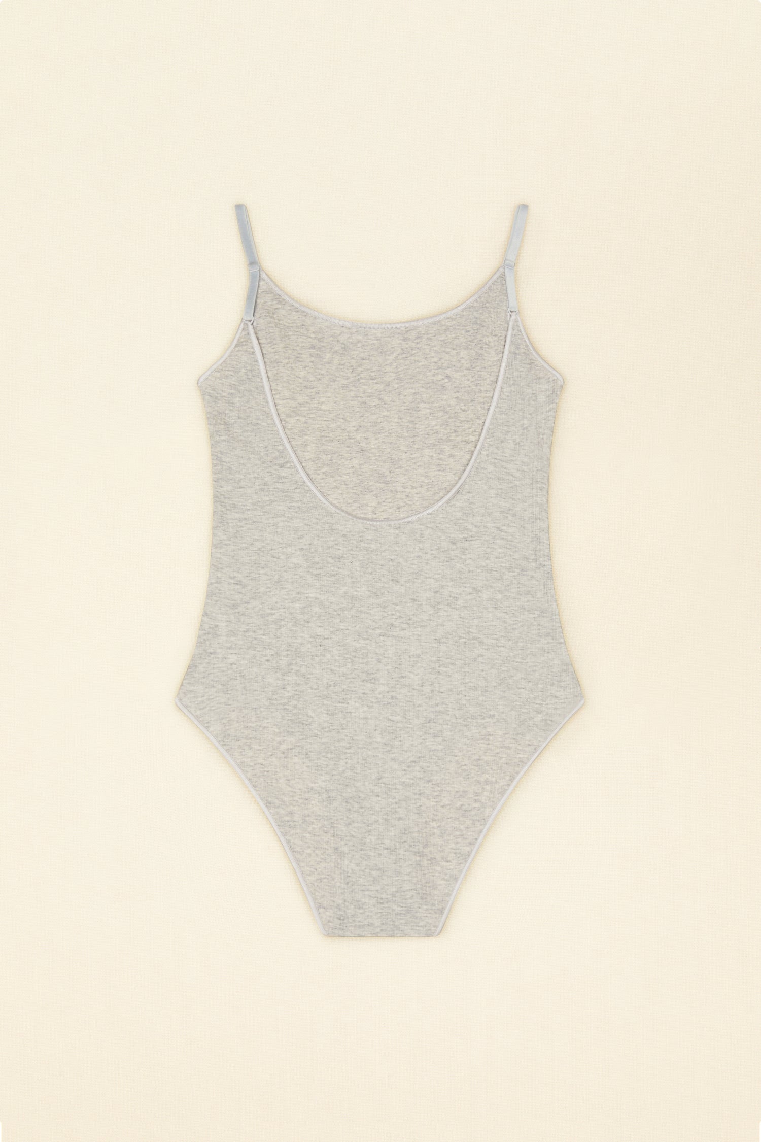 Patou LI001 body coton bio gris bretelles réglables