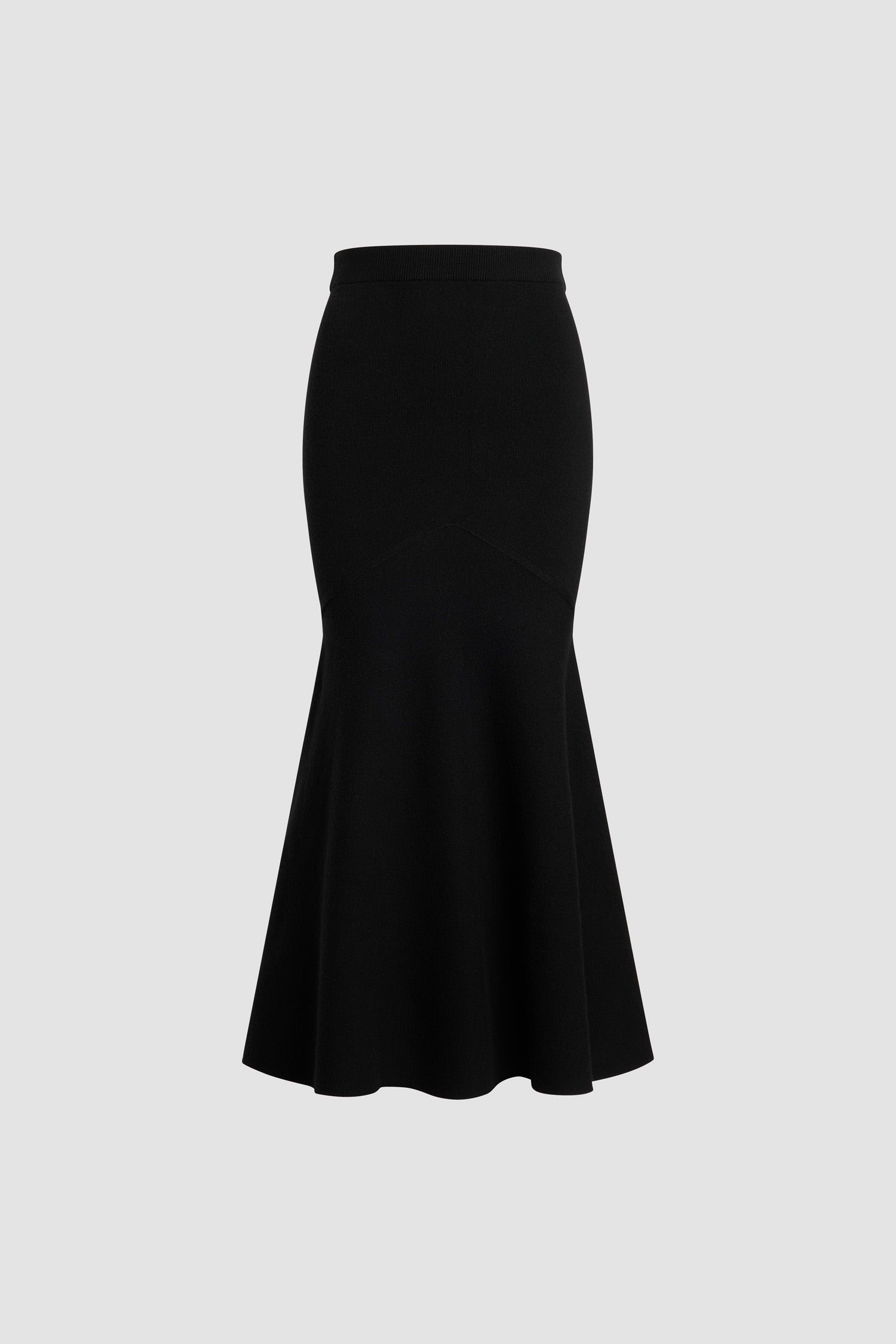 Patou KN298 jupe midi laine noire XS