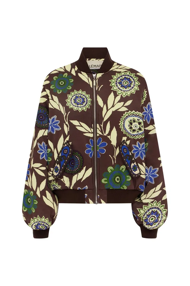 Alemäis Jasper blouson bomber satin floral
