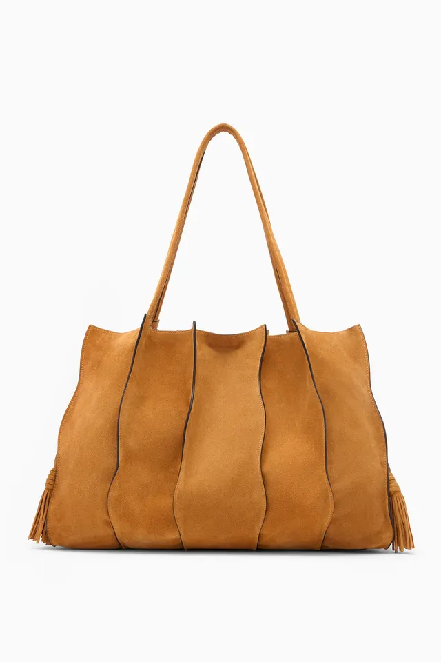 Ulla Johnson Adria cabas cuir marron canyon