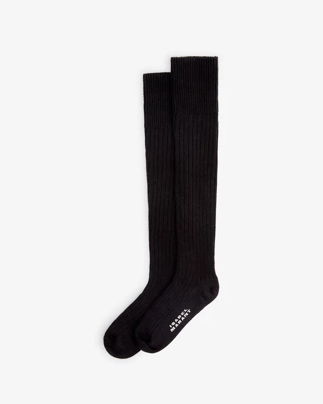 Isabel Marant Selver chaussettes hautes noir