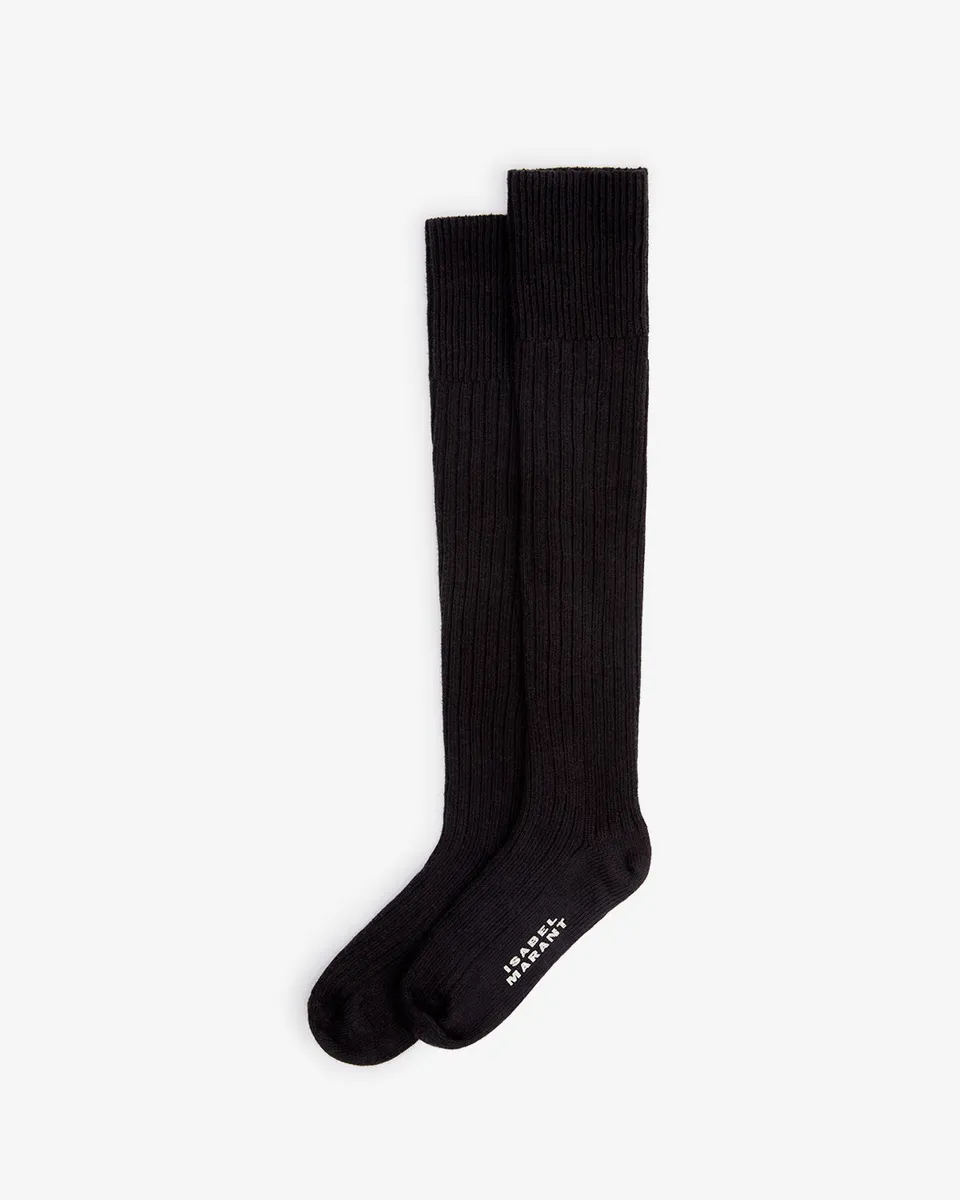 Isabel Marant Selver chaussettes hautes noir