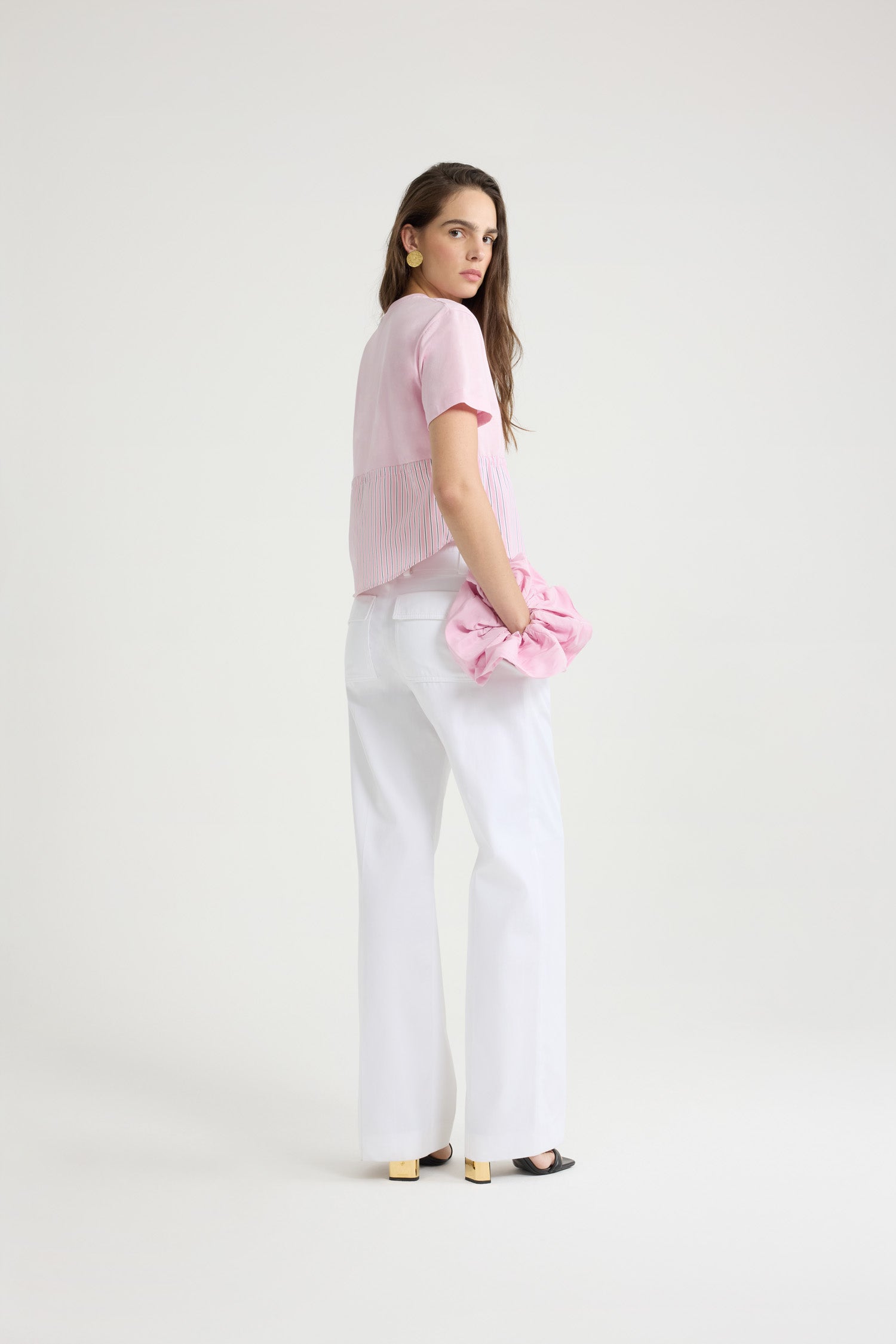 Patou Hybrid JE138 t-shirt coton rose Primrose