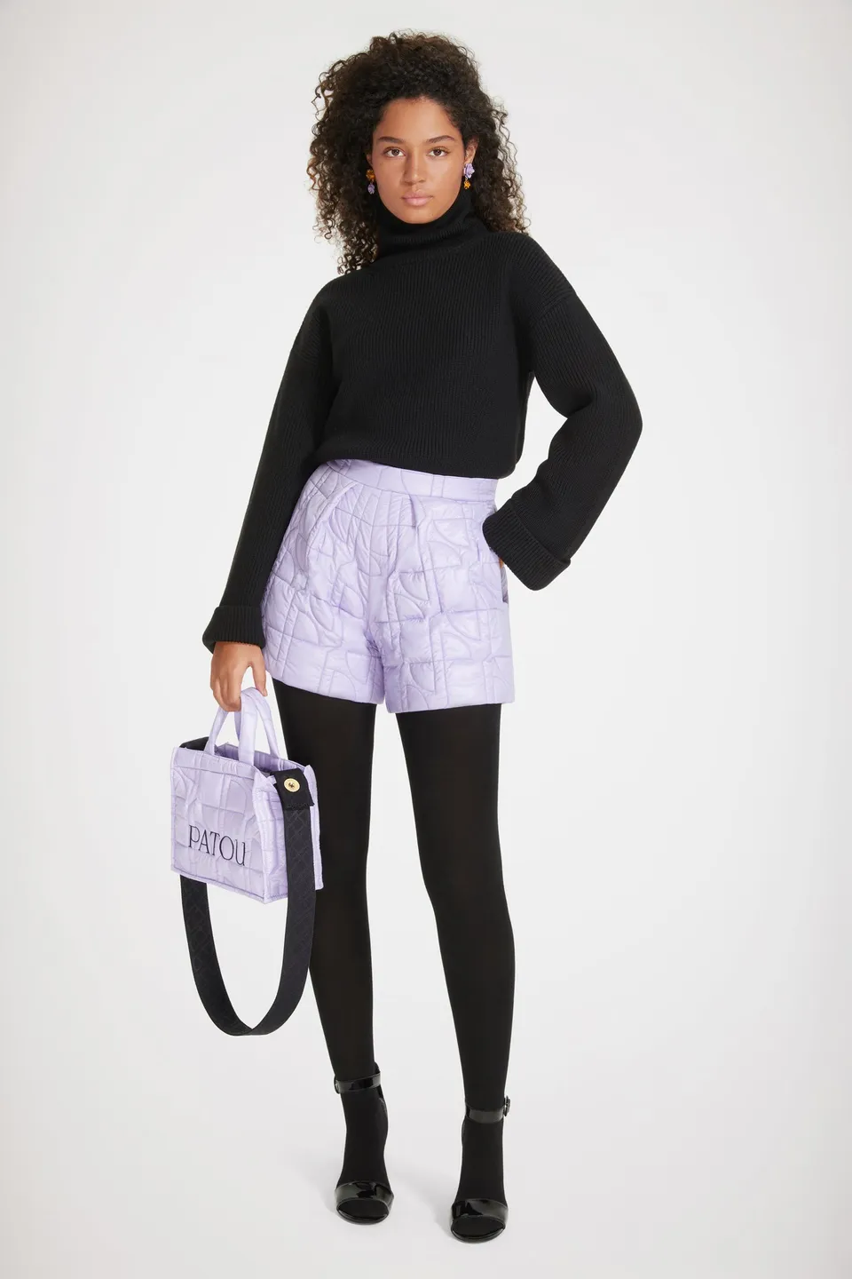 Patou Short TR022 short matelassé lavande 34 recyclé