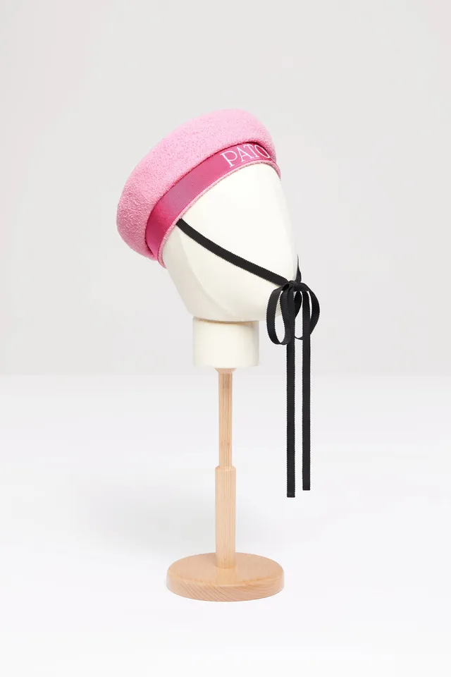 Patou AC002 chapeau marin tweed coton rose S-L