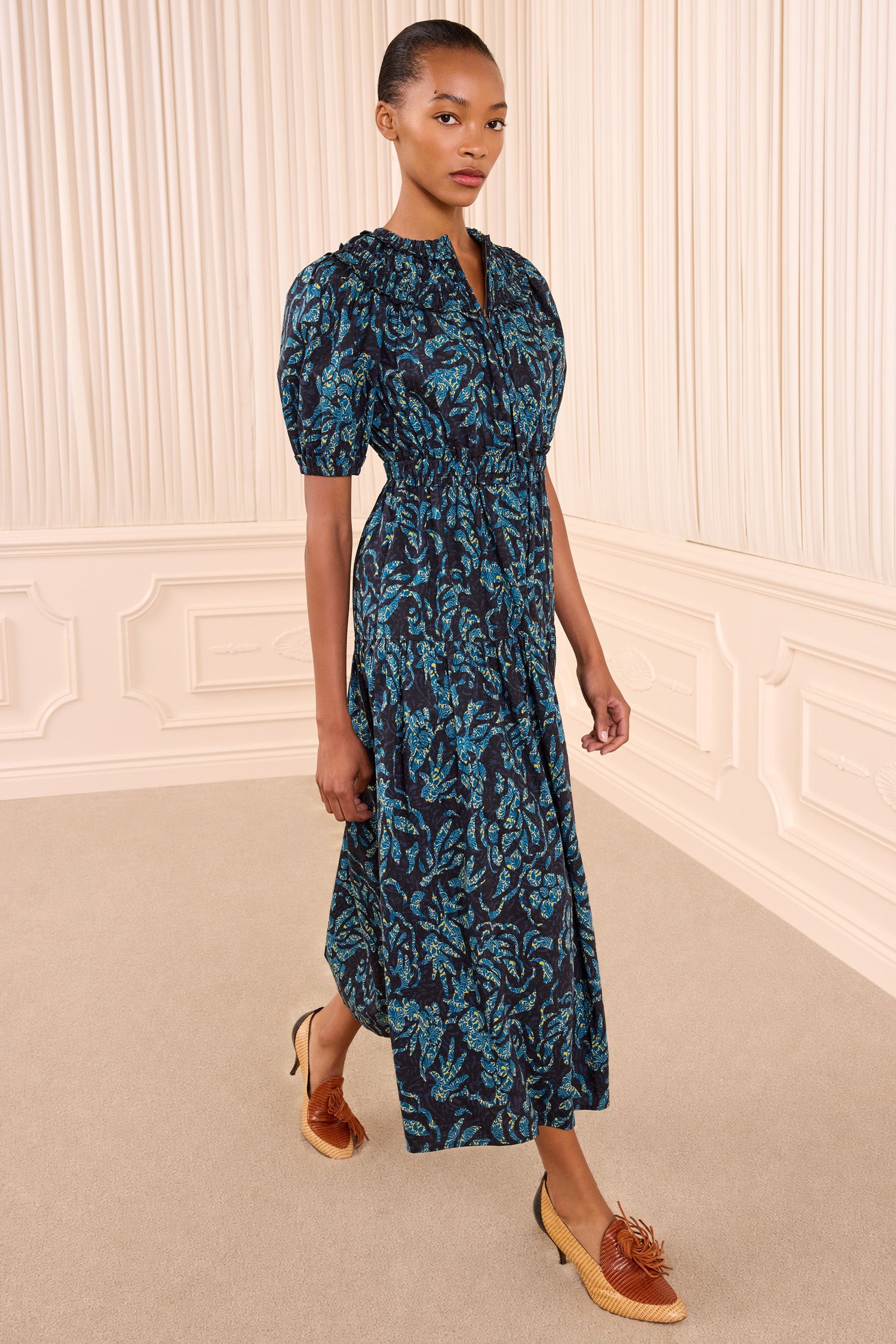Ulla Johnson Othella FA260132 robe coton Midnight