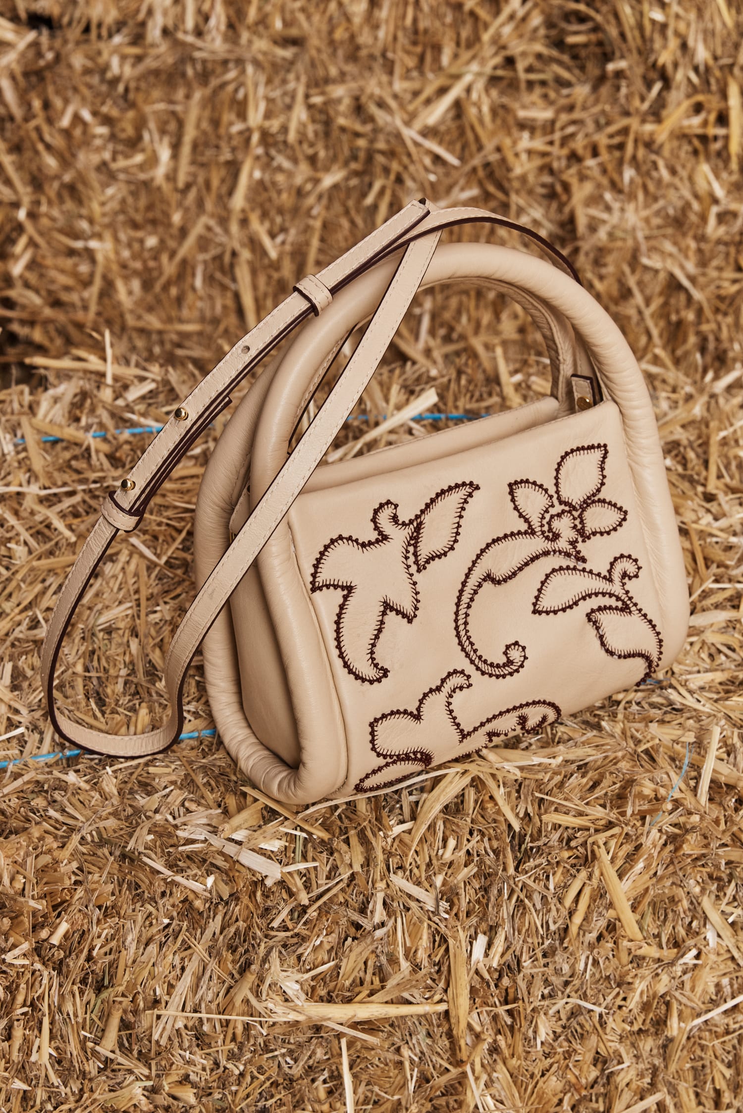 Alemäis Accessories Duke Leather Applique sac cuir ivoire TU