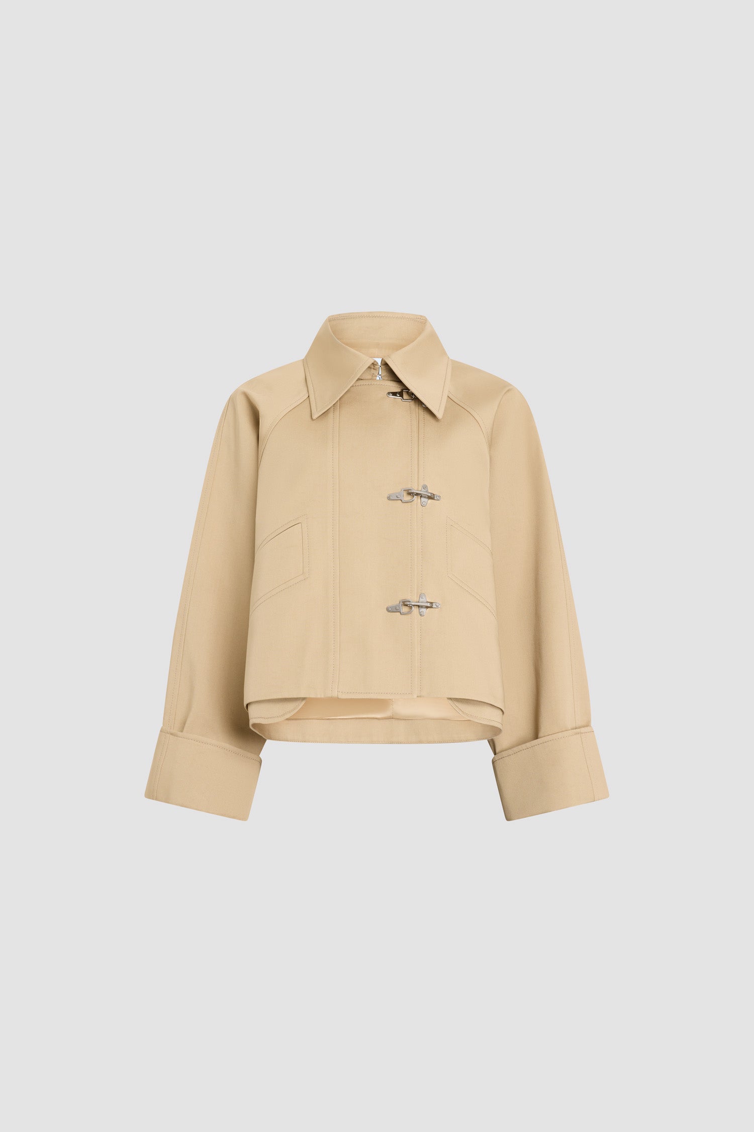 Patou Parka Courte Oversize Coton Sable