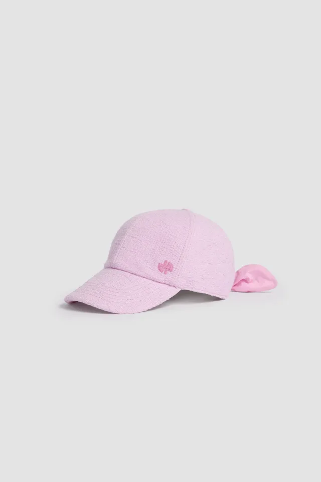 Patou AC111 casquette rose tweed coton