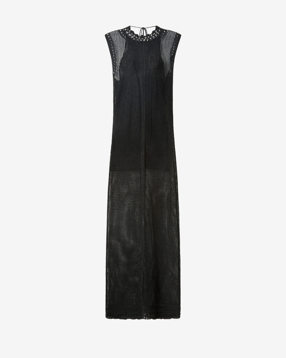 Isabel Marant Metaya robe crochet noir coton