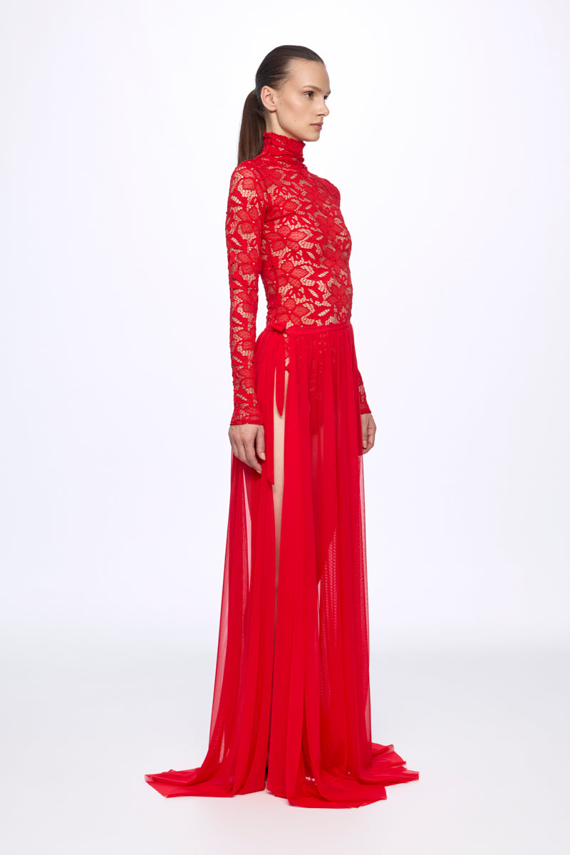 ATU Body Couture Two-Piece Ensemble body jupe rouge taille S