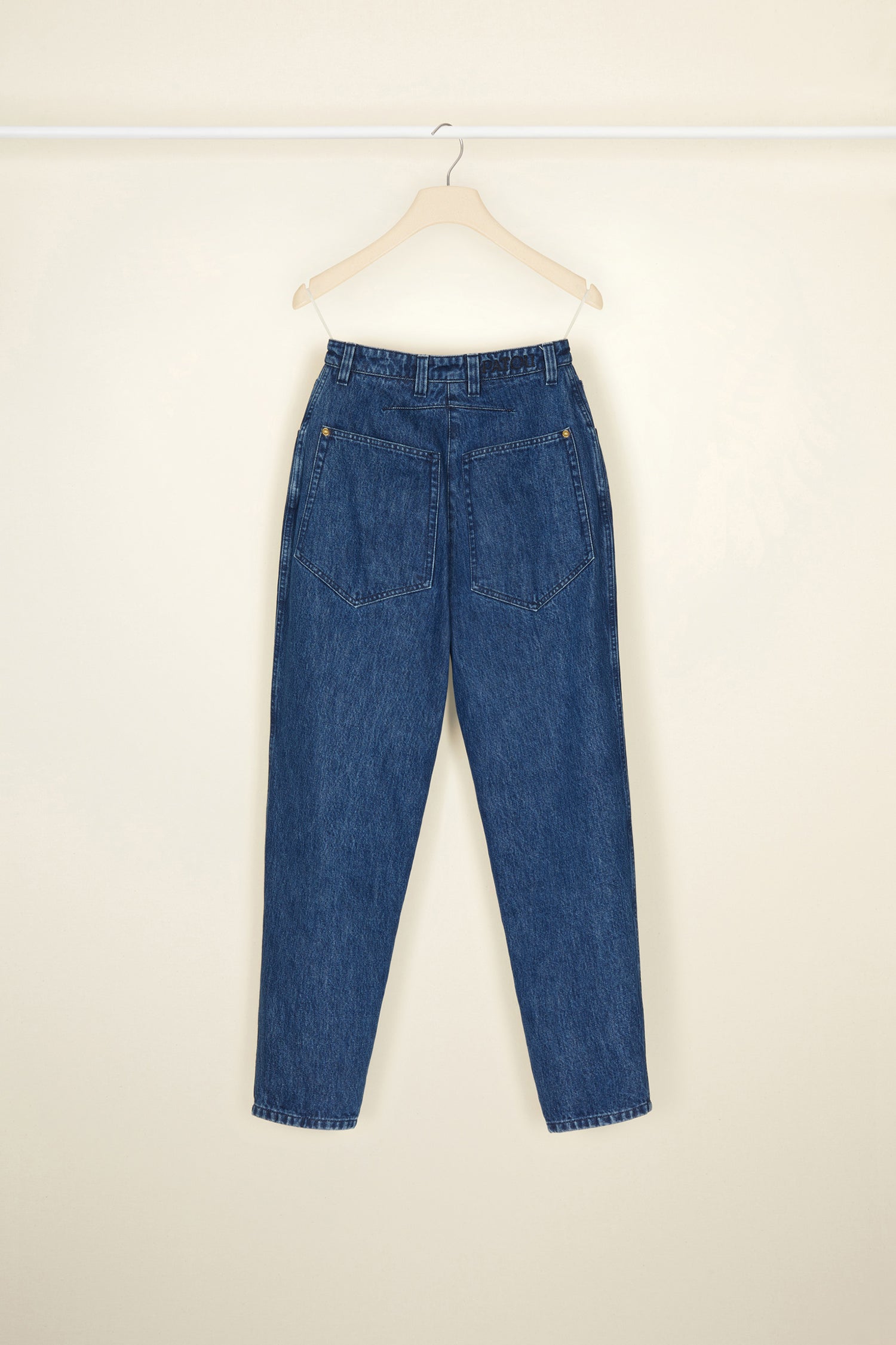 Patou Denim TR008 pantalon carrot bleu indigo denim bio