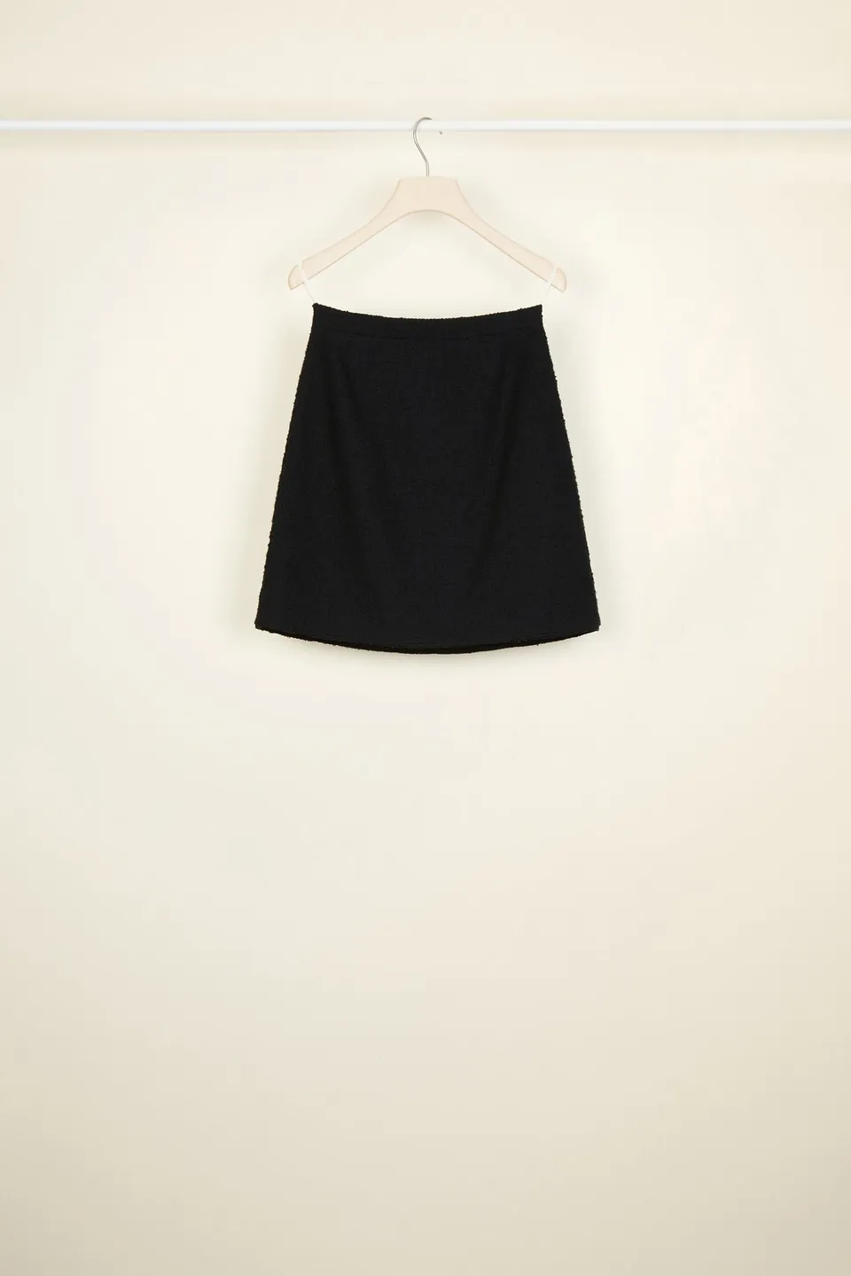 Patou E20SK0120046999B minijupe tweed coton noir