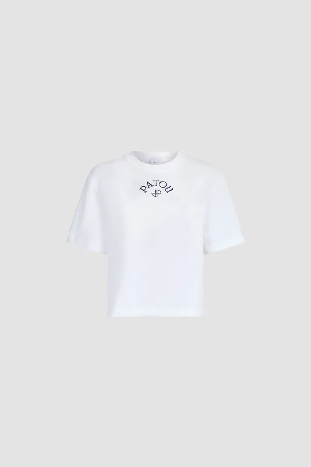Patou JE214 polo T-shirt blanc coton bio