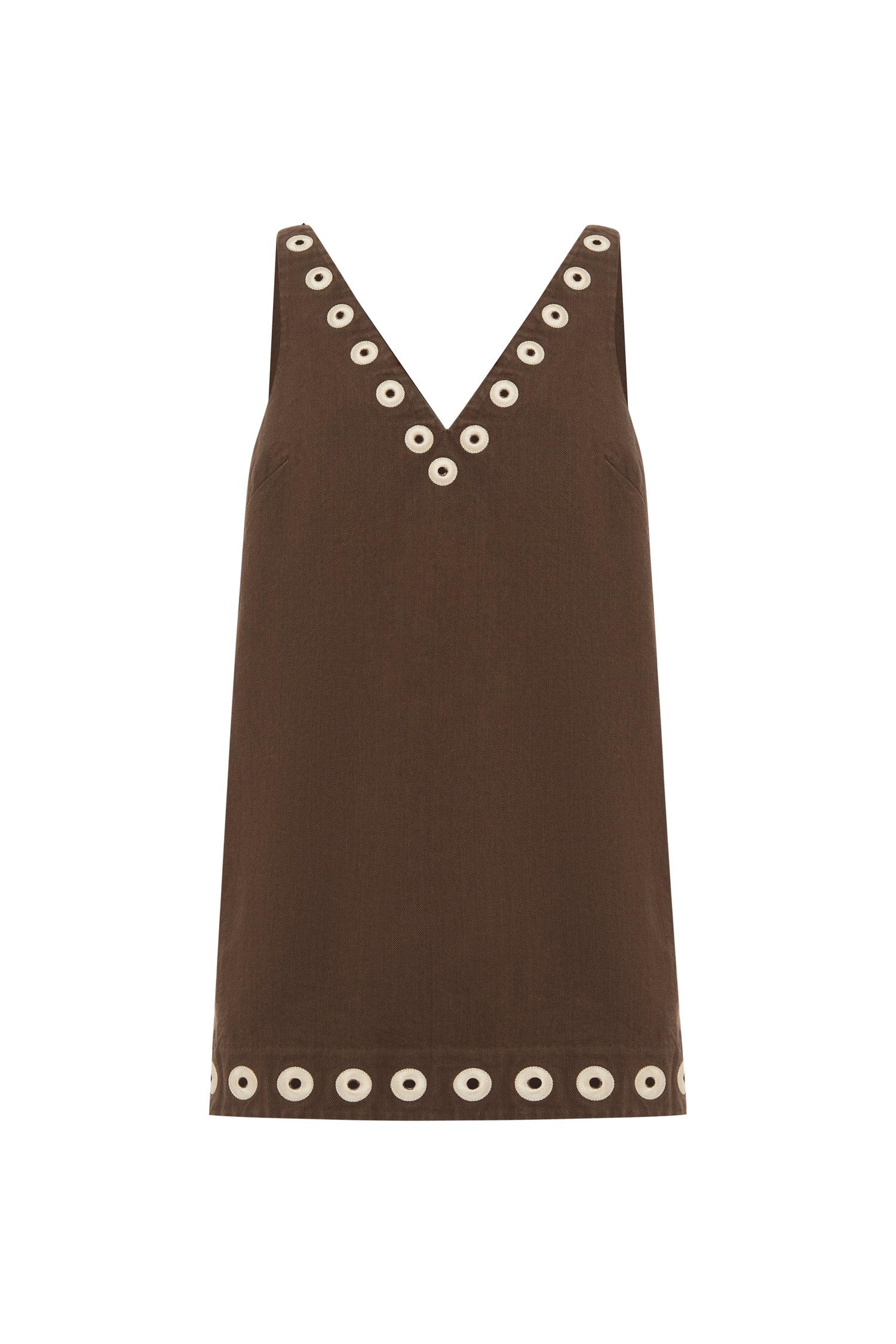 Alemais Tobe robe mini denim coton poches