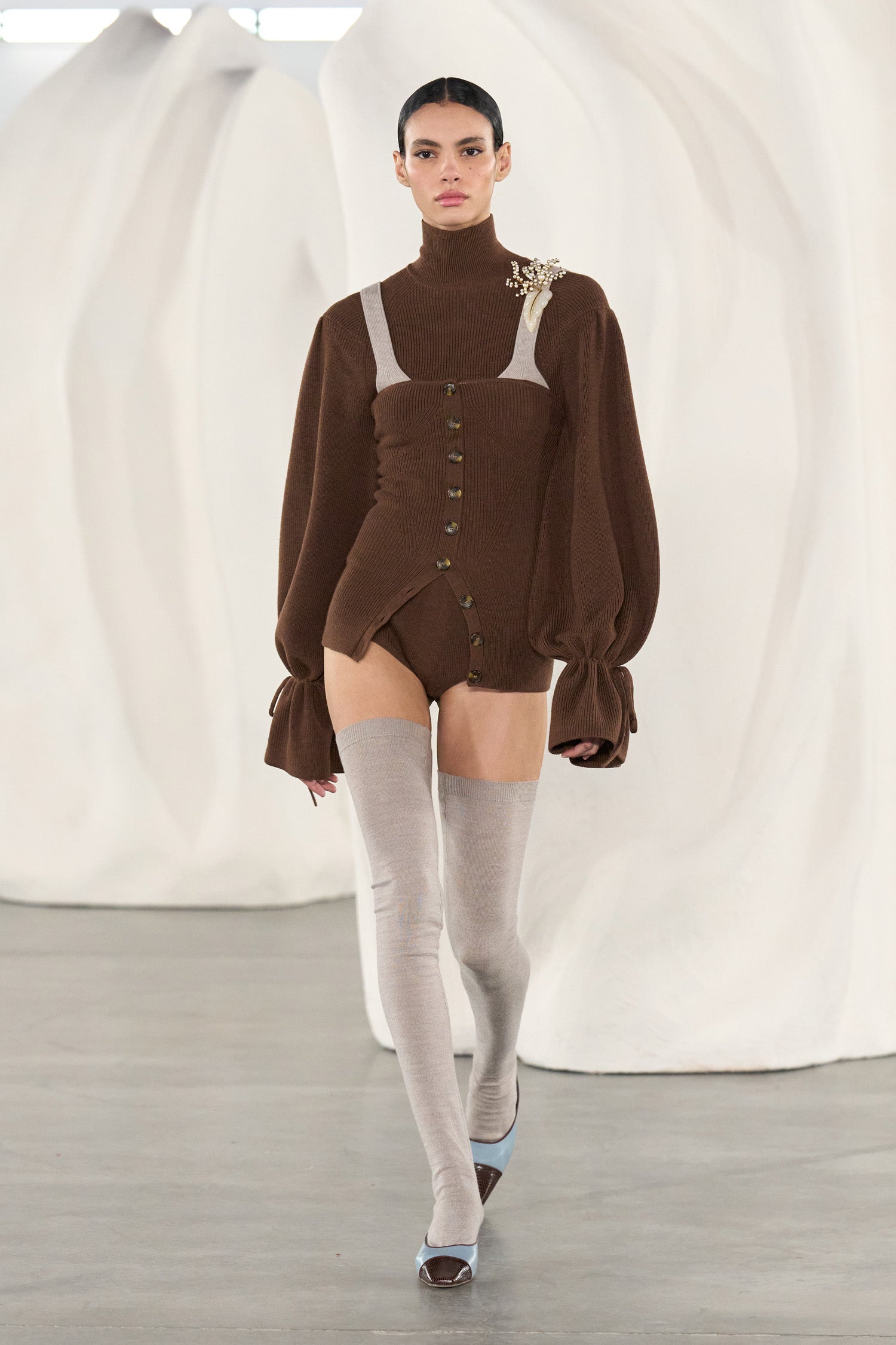 Ulla Johnson Camille Pull Col Roulé Clove Mérinos