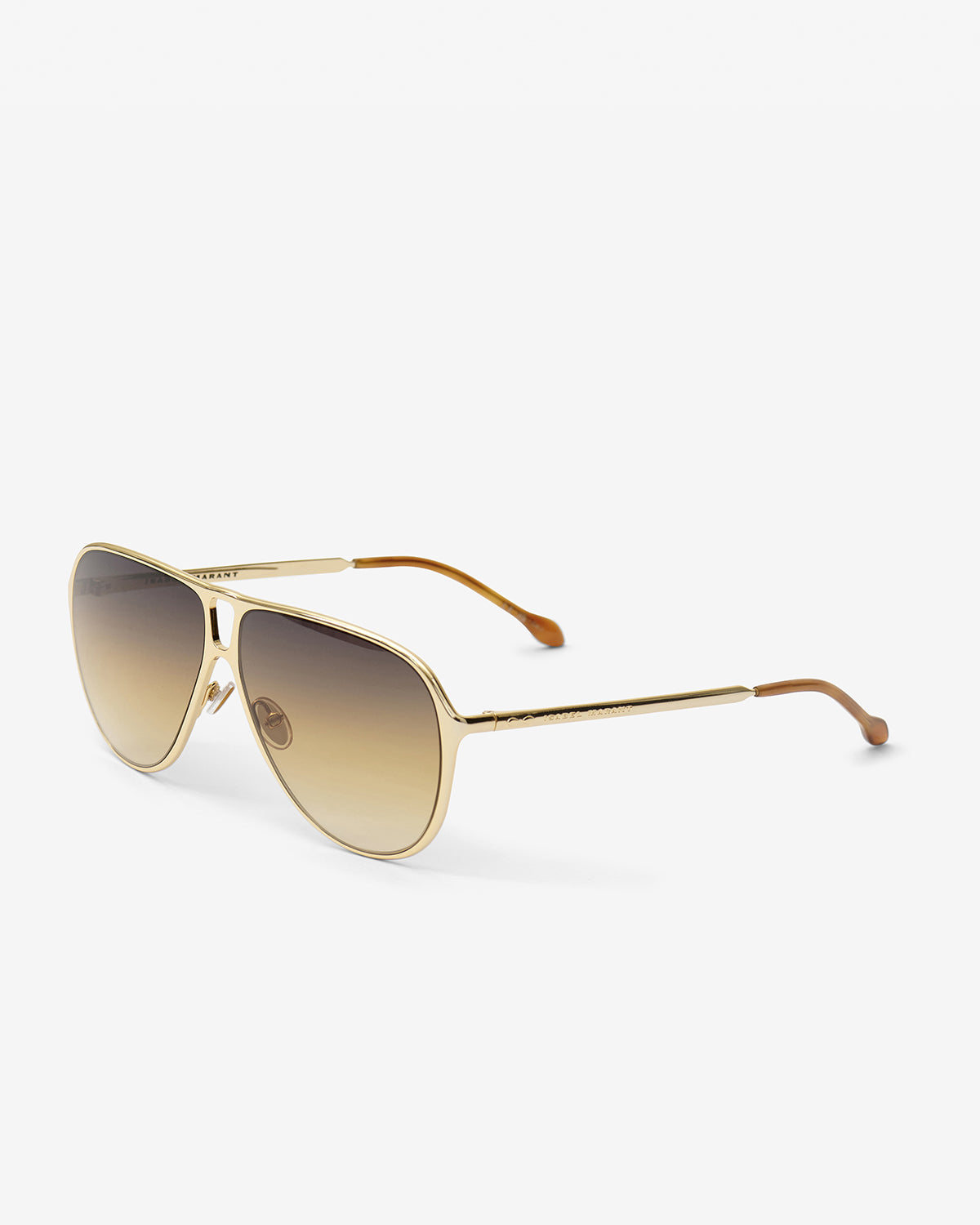 Isabel Marant Haylo lunettes soleil aviateur gold brown