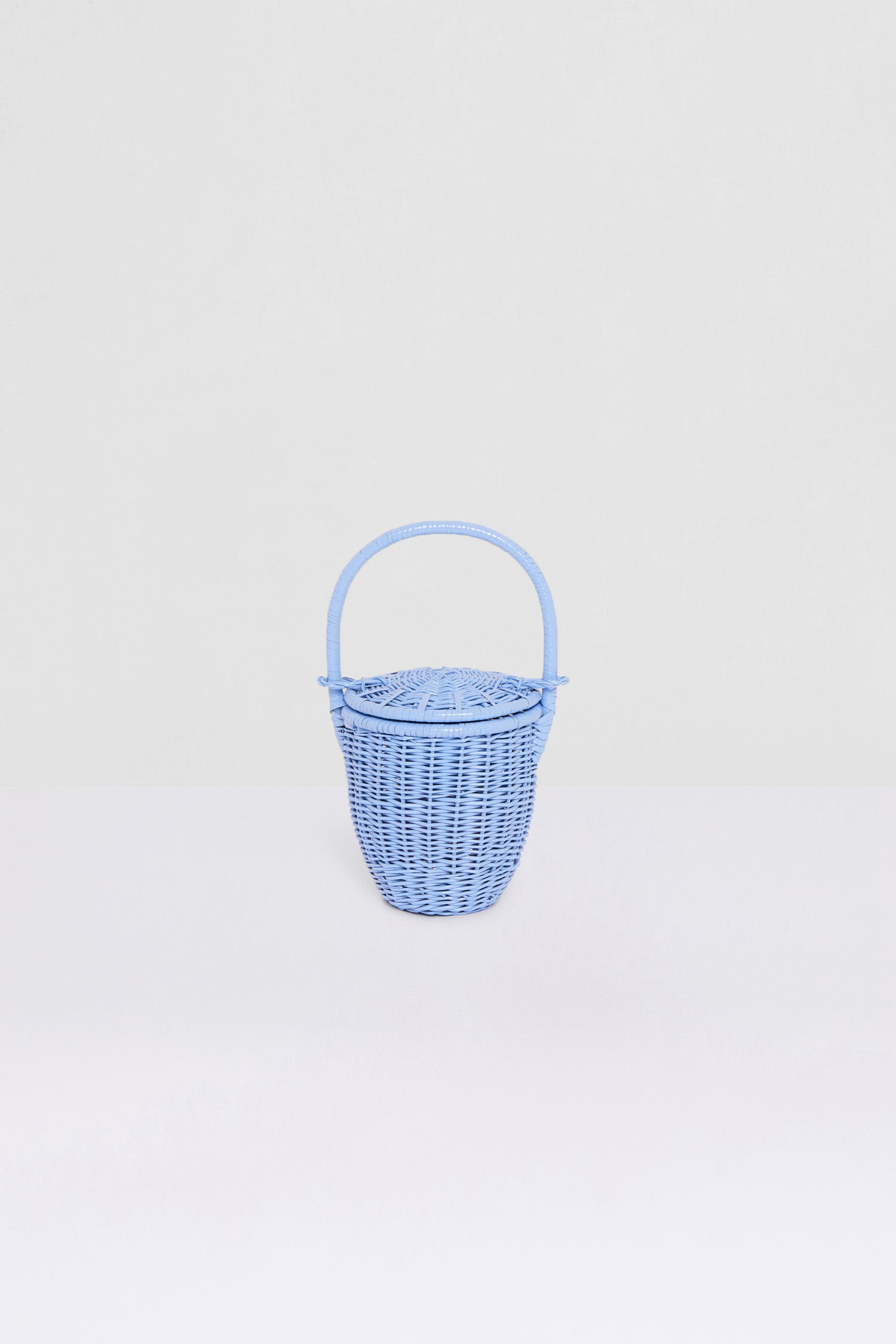 Patou AC003 sac seau osier bleu aurora fait main