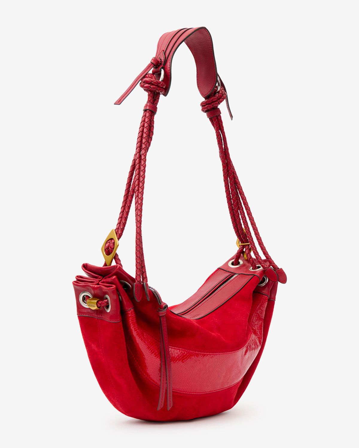 Isabel Marant Maia Medium sac cuir rouge écarlate 42 cm