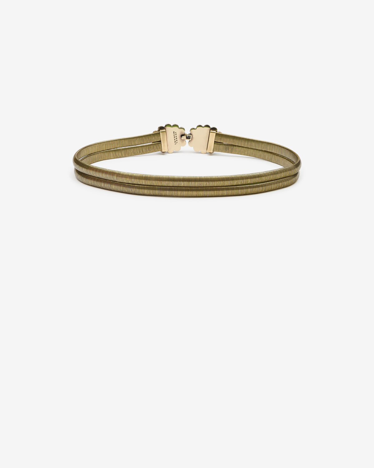 Isabel Marant Twina ceinture chaîne écru 4 cm
