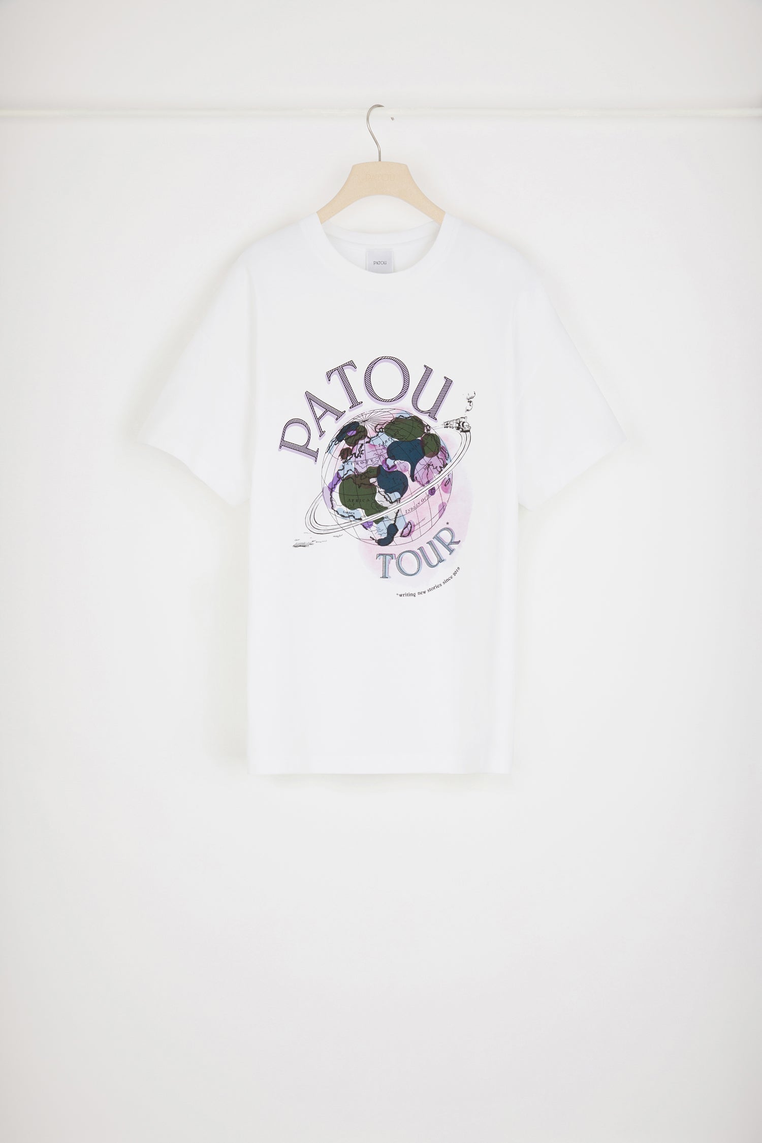 Patou Tour H22JE050 t-shirt coton bio blanc oversize