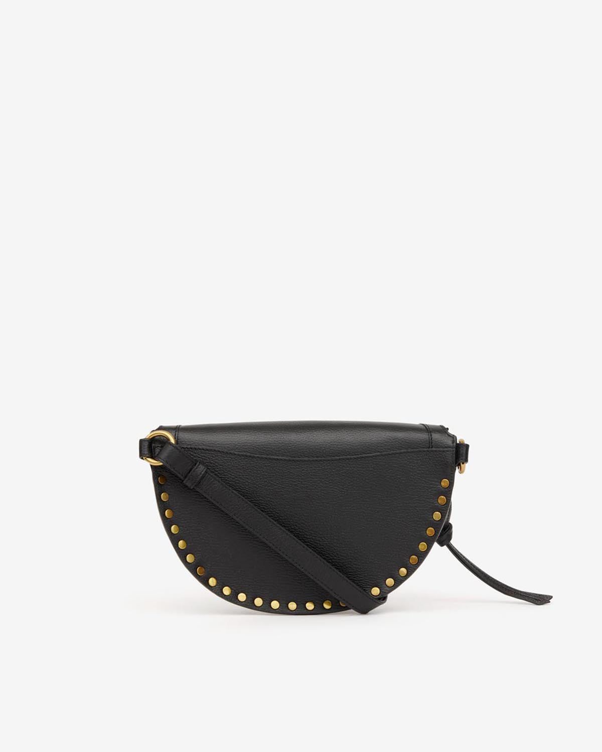 Isabel Marant Skano banane cuir grainé noir