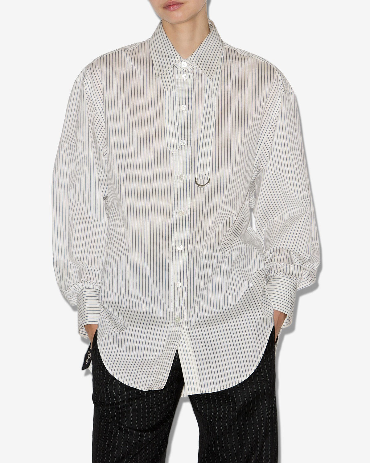 Isabel Marant Aurora CH0262FA chemise oversize rayée
