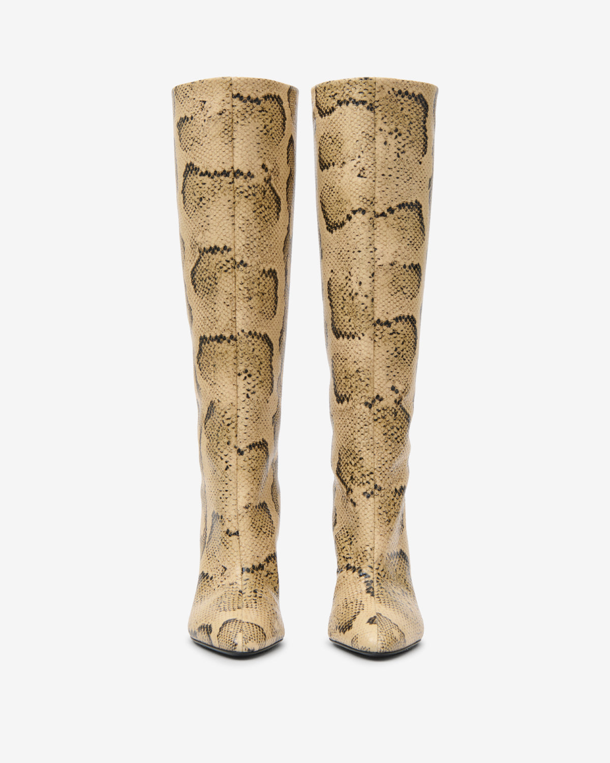 Isabel Marant Jany High bottes cuir python sahara