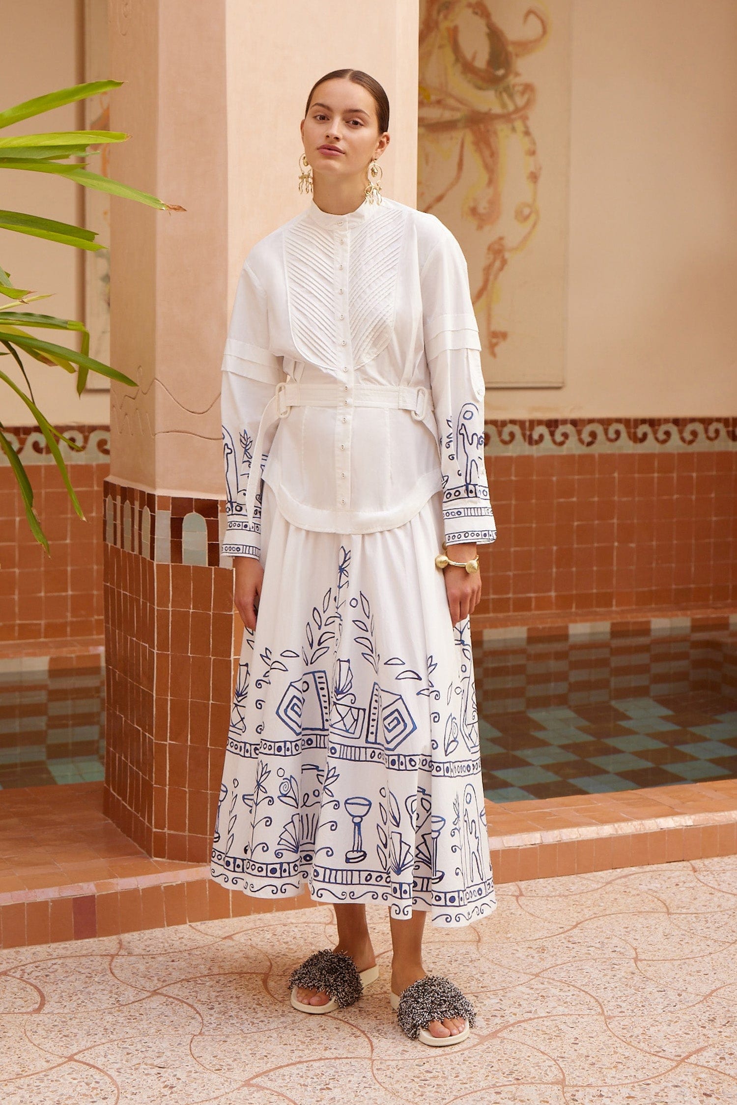Alemais Leela Shirtdress robe chemise coton